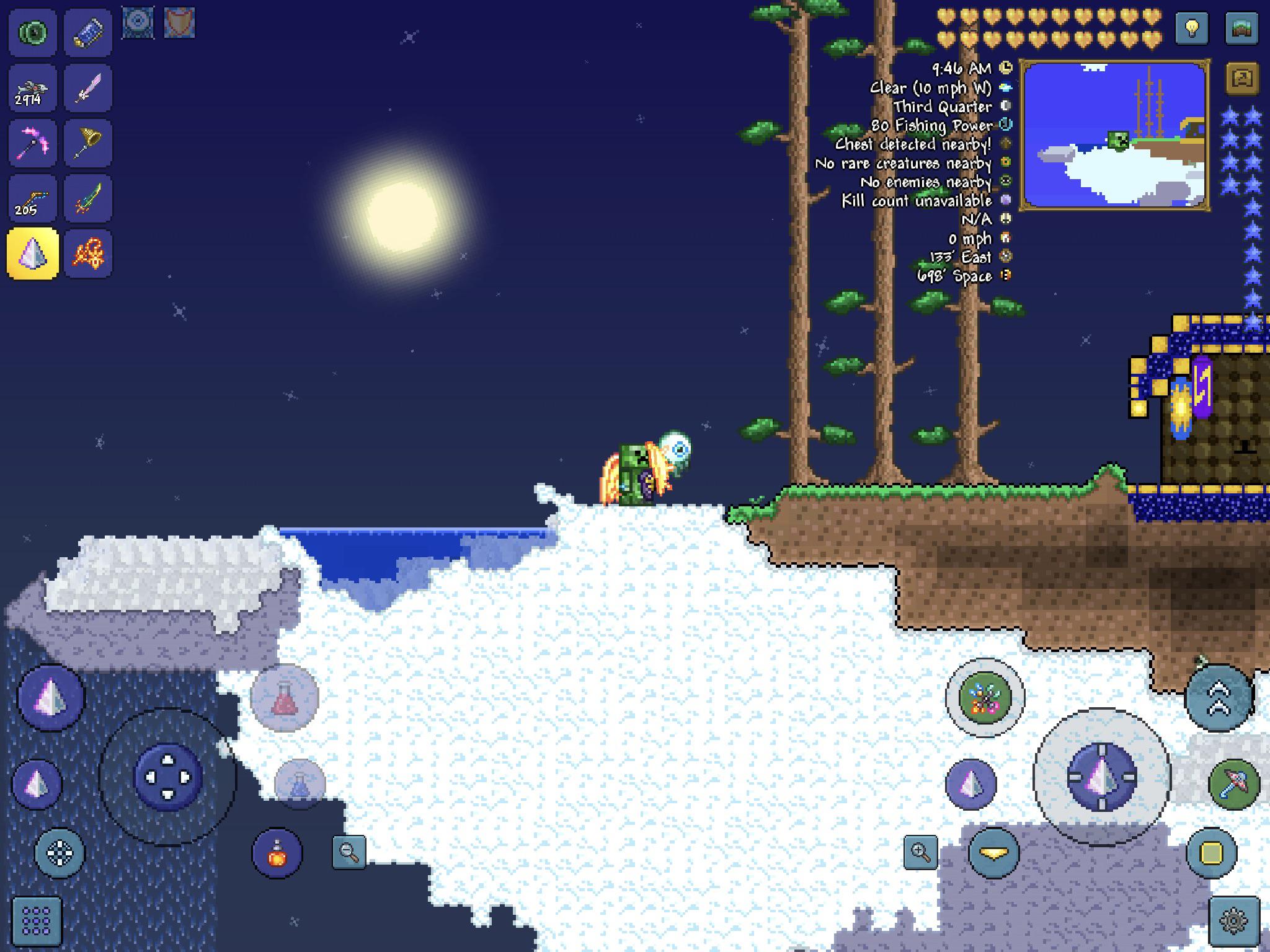 this was the spawn point on my first expert mode world, in a floating island. I thought it was