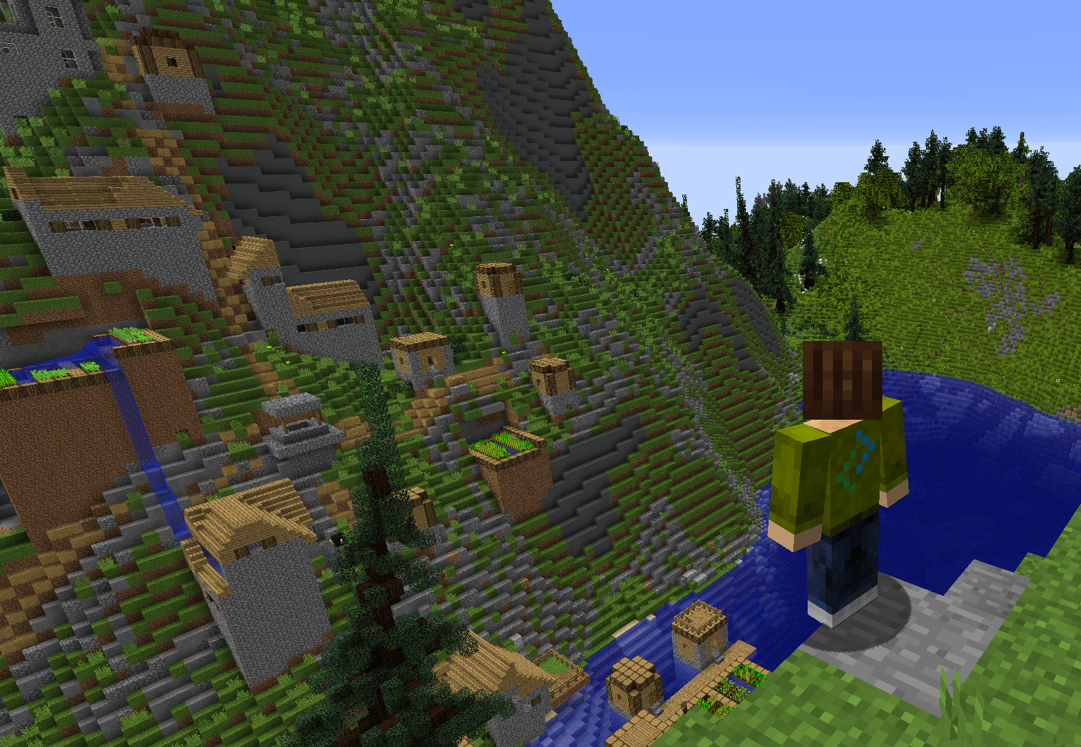Modern House in the Hill.-DOWNLOAD! Minecraft Map