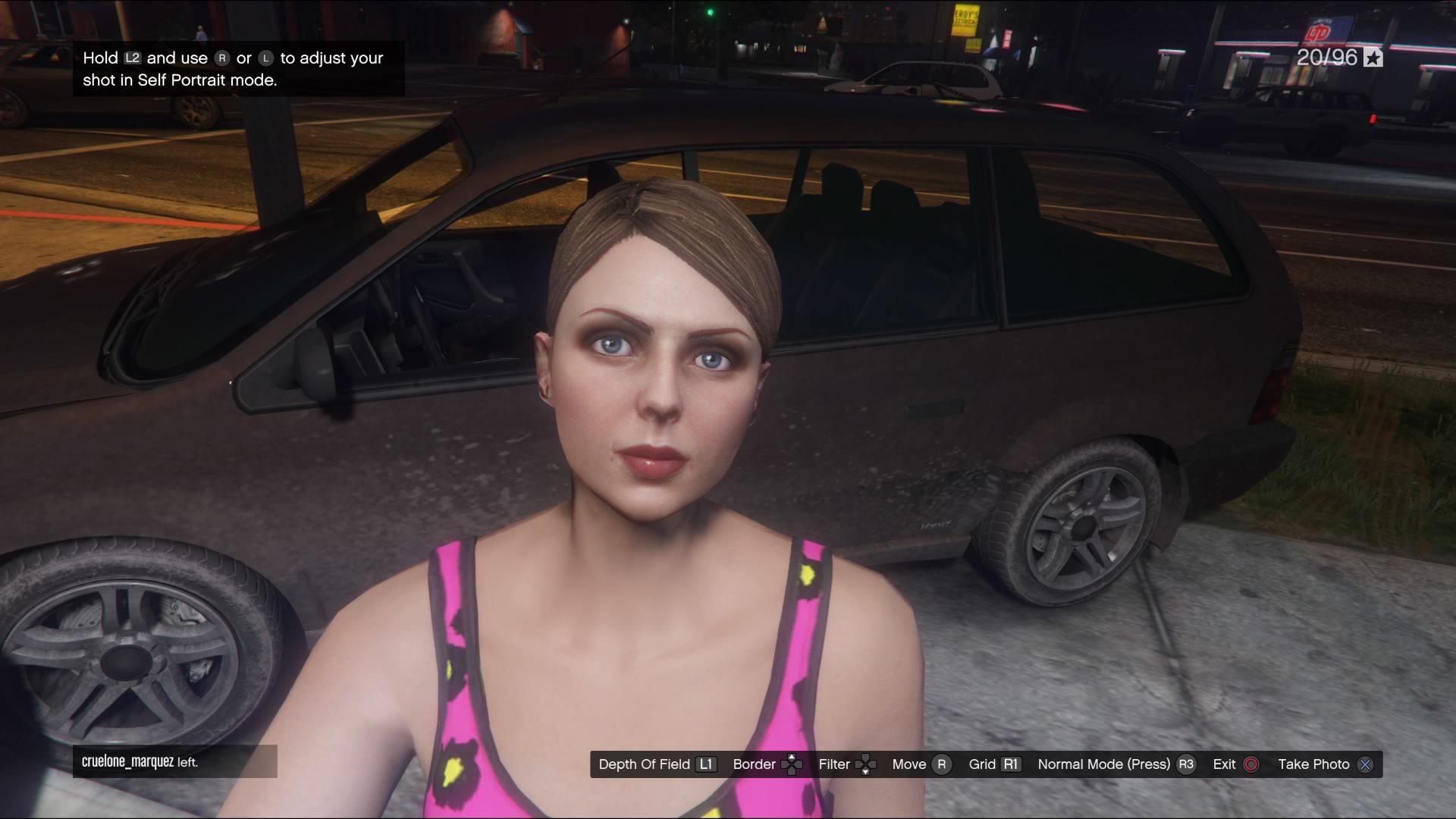my beautiful female character, (week 2) gta online