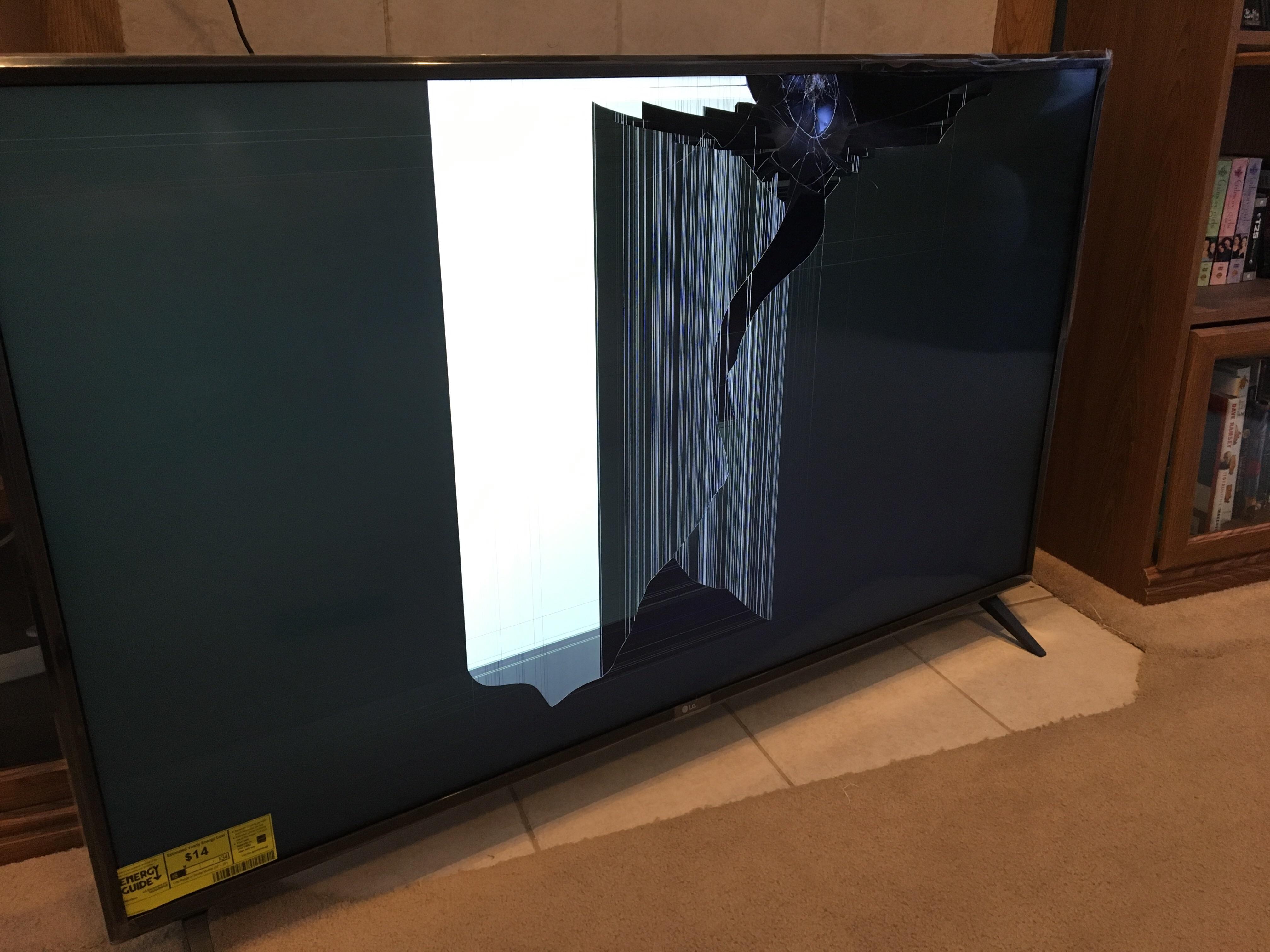 I also had an LG TV show up broken after excitedly waiting r