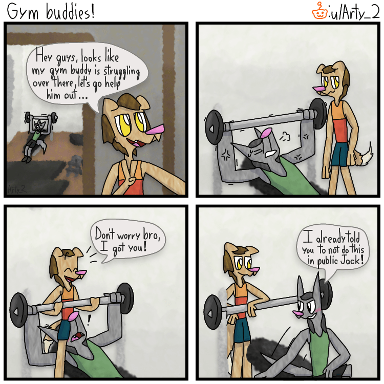 this is the first furry comic I made, hope y'all like it. r/furry