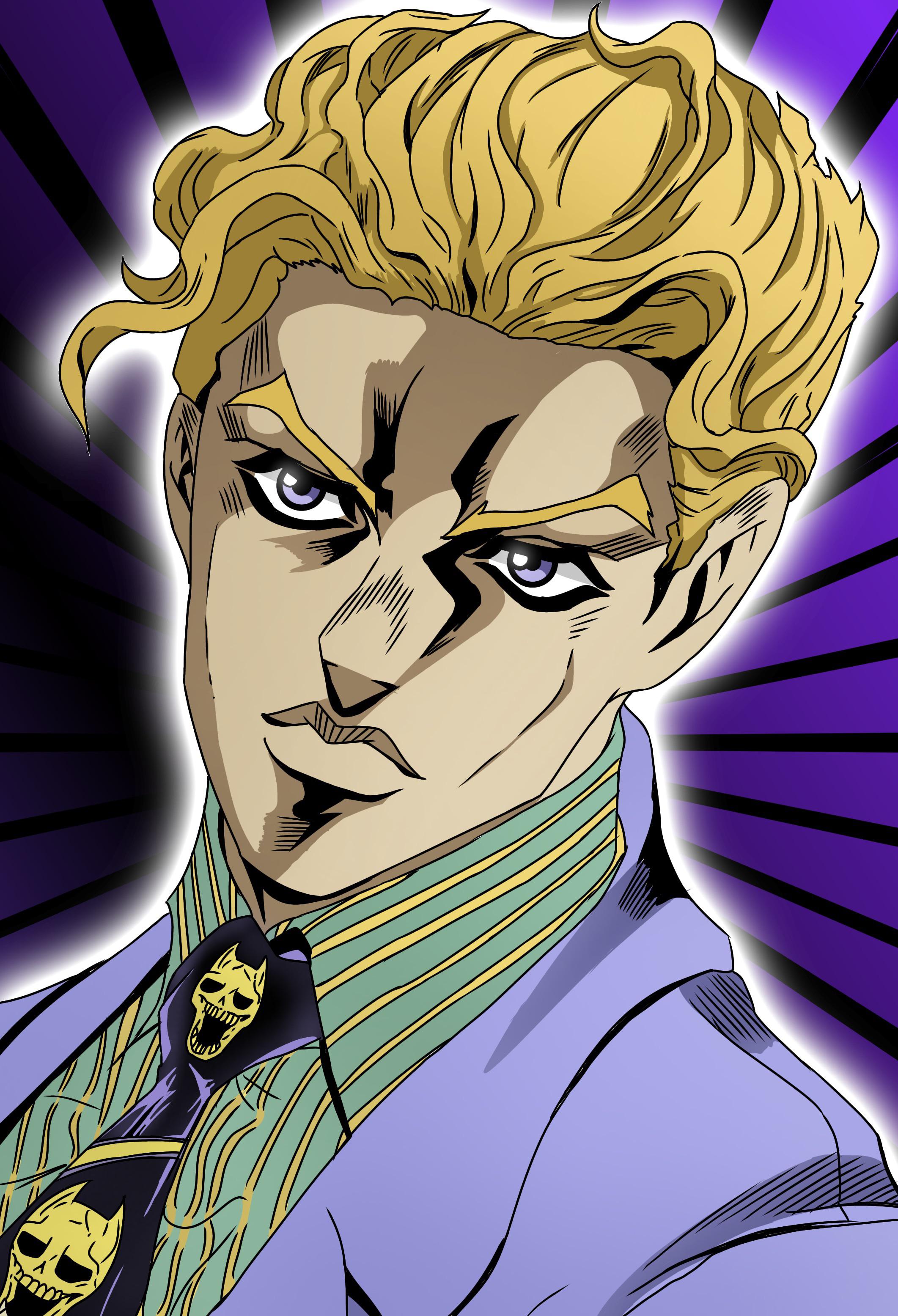 I drew yoshikage kira part 5 style : StardustCrusaders