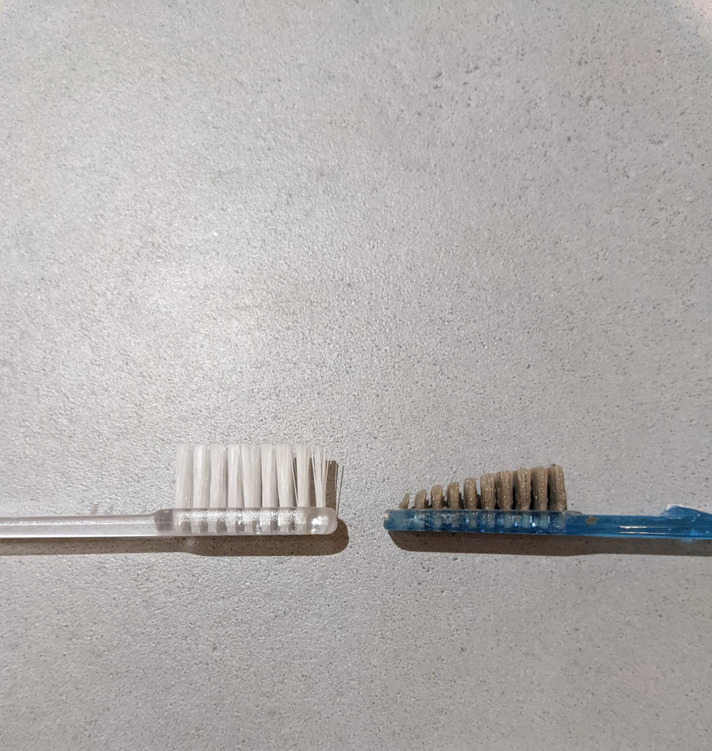 A toothbrush I used to clean the grout in my shower r/Wellworn