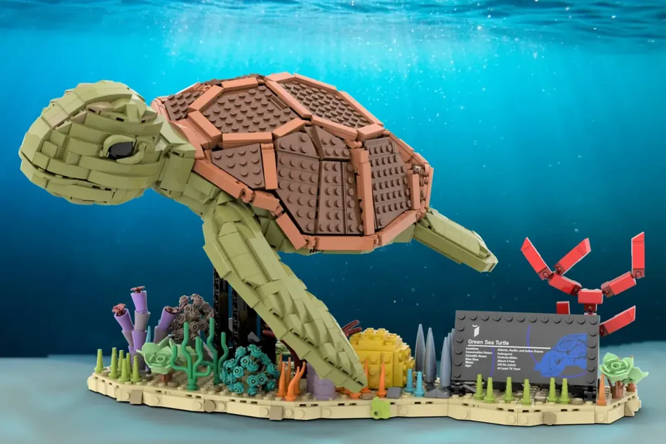 Built a Lego Turtle! What do you think? lego