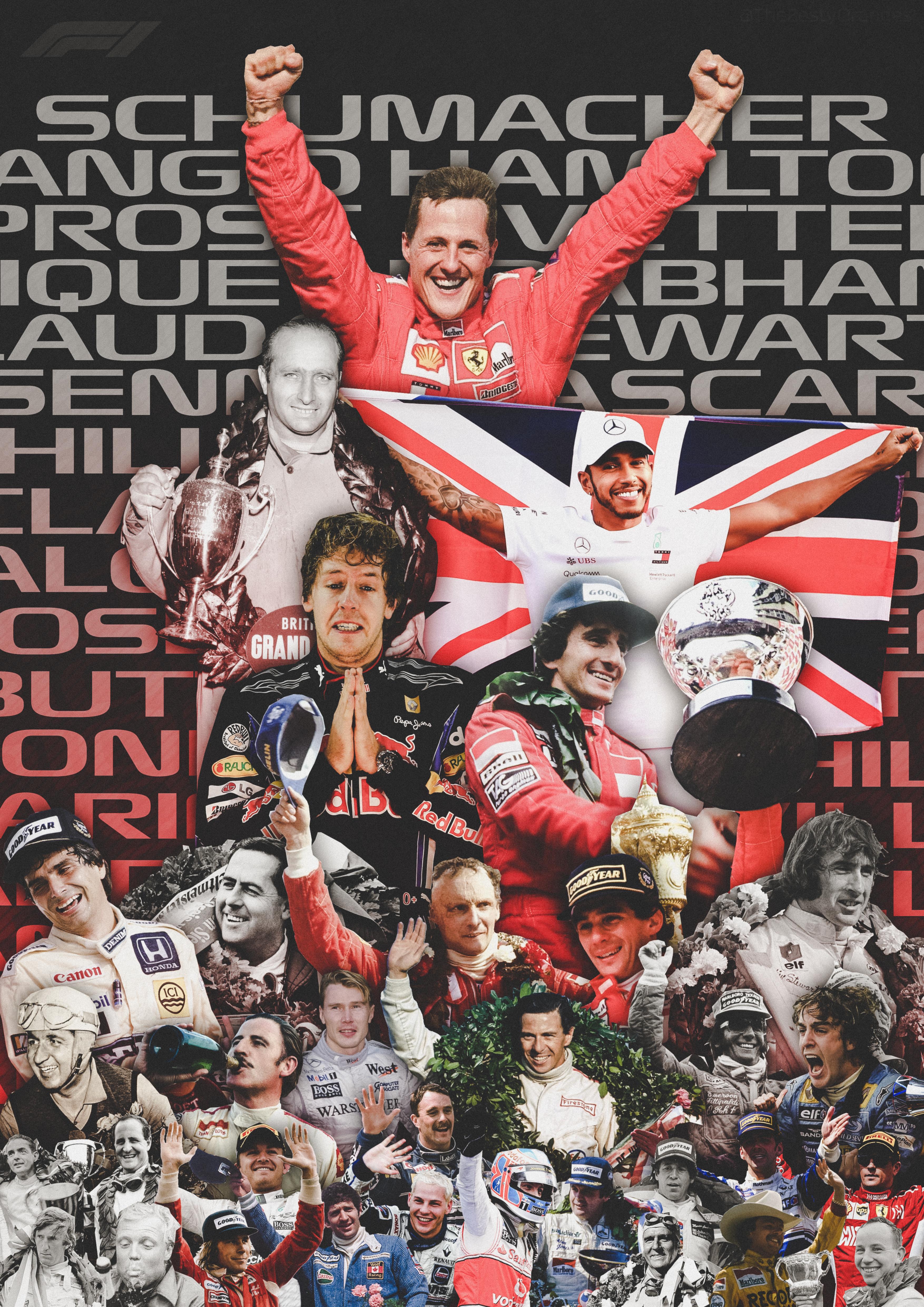 Some people requested it so here it is F1 Poster featuring every