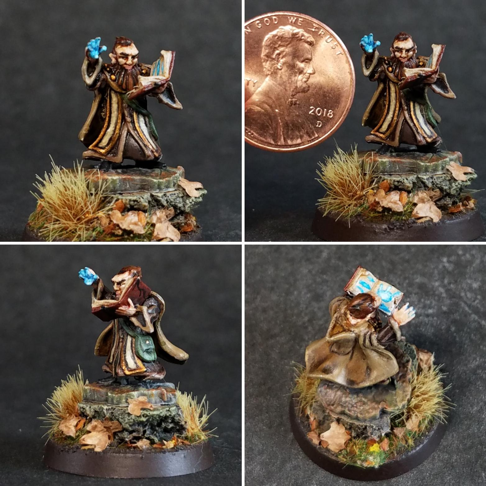 Tabletop Miniature Gnome Adventurer 1 3/32in For Warhammer/Age Of