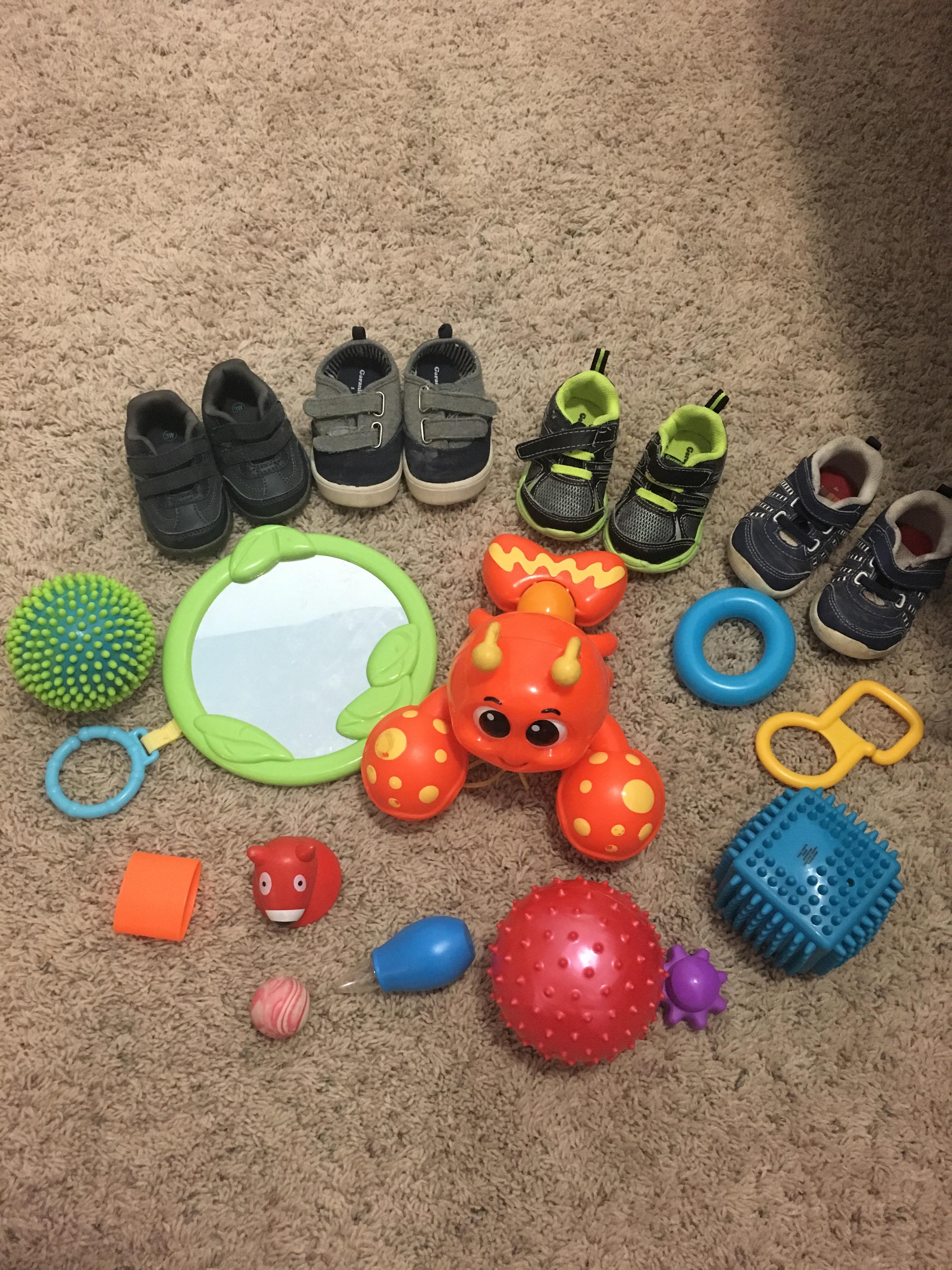 How to clean and sanitize baby toys and shoes? They were given to us