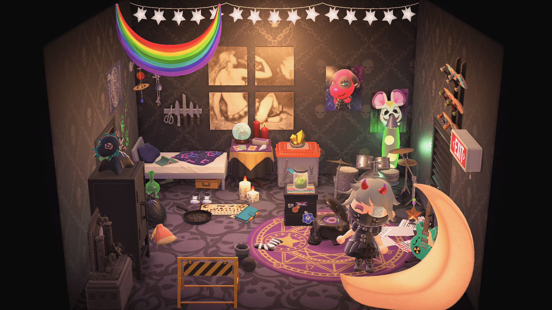 My cluttered gothic room 🔮 r/AnimalCrossing
