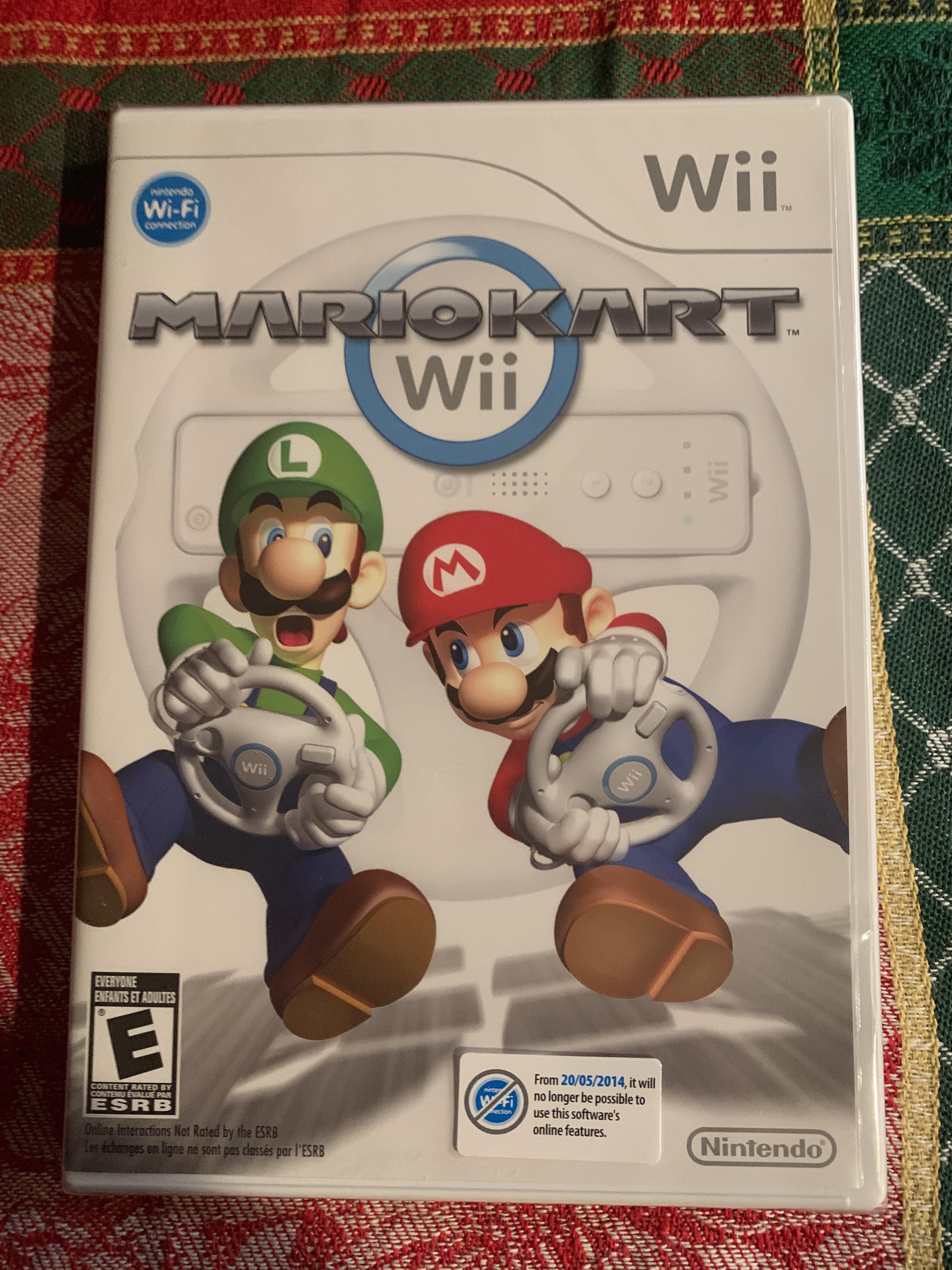 My mom got me a sealed Mario Kart Wii disk I’m not sure how she was