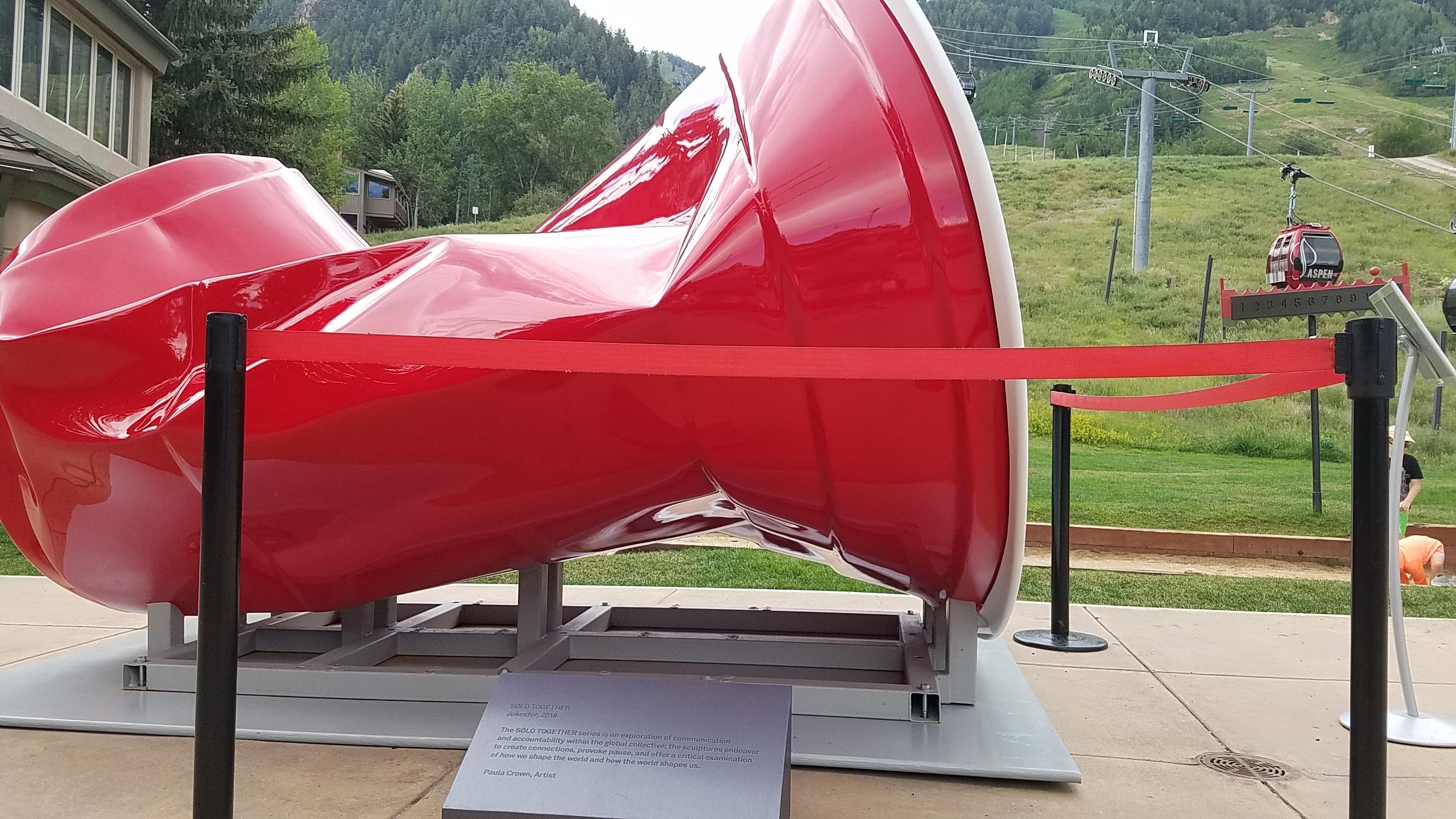 This GIANT Solo cup in Aspen Colorado r/pics
