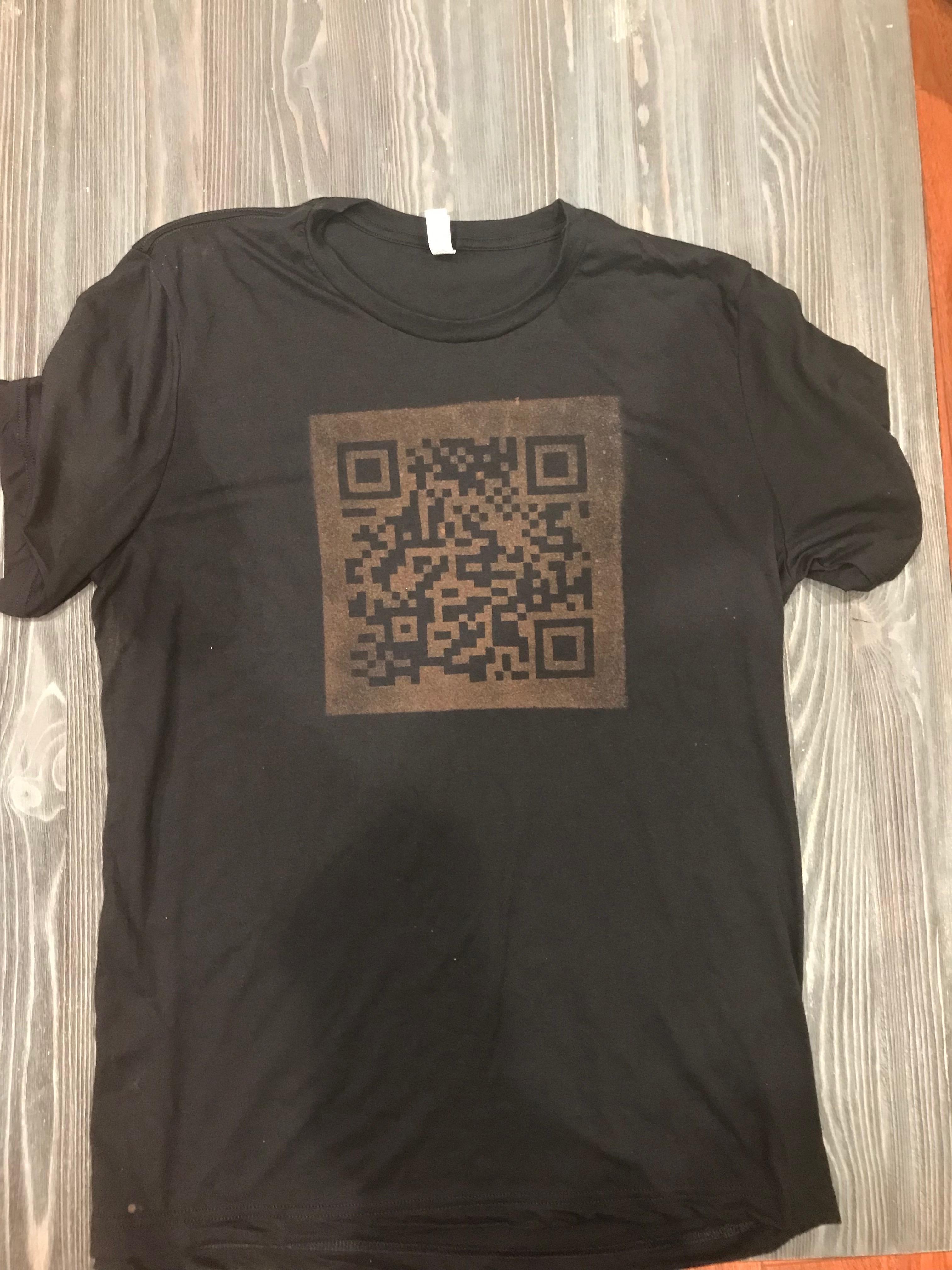 [FP] QR Code Bleached Shirt bleachshirts