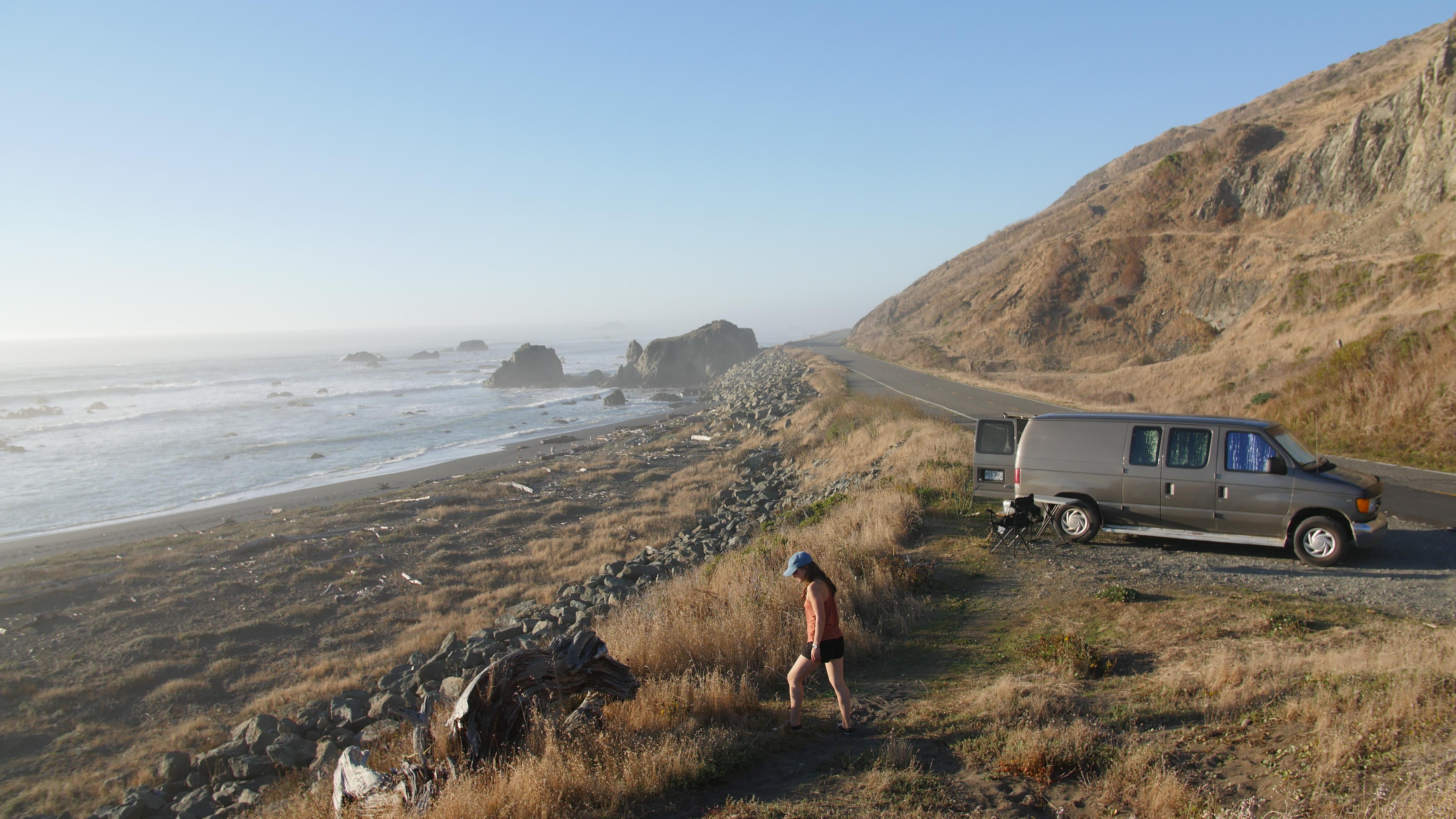 The coast not far from Petrolia, our favourite spot on our run through