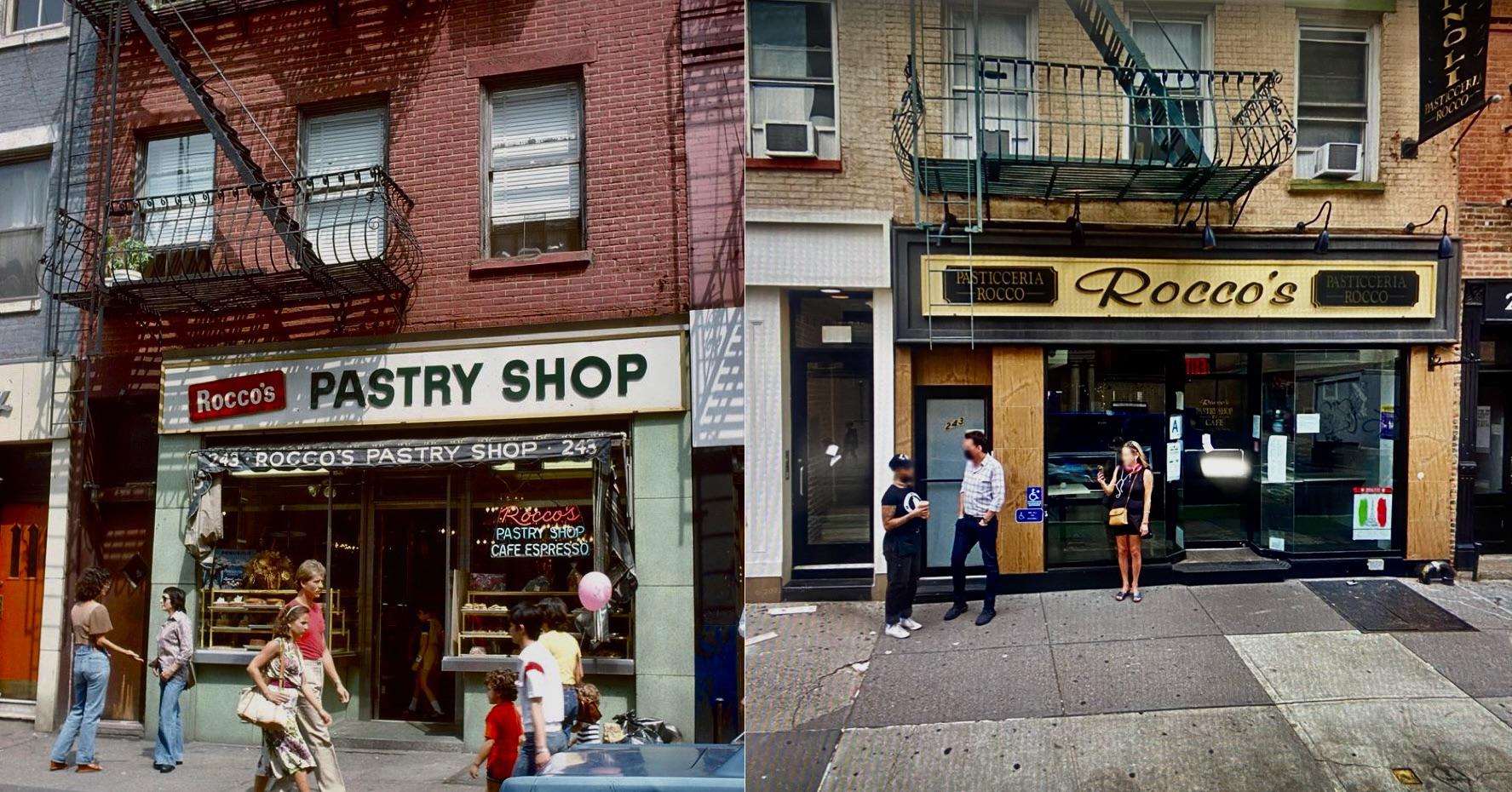 Rocco’s Pastry Shop West Village NYC 1979/2021 r/OldPhotosInRealLife
