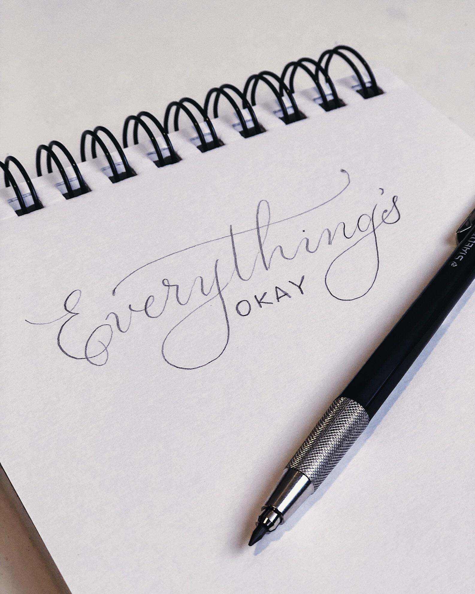 A little reminder for you. Calligraphy