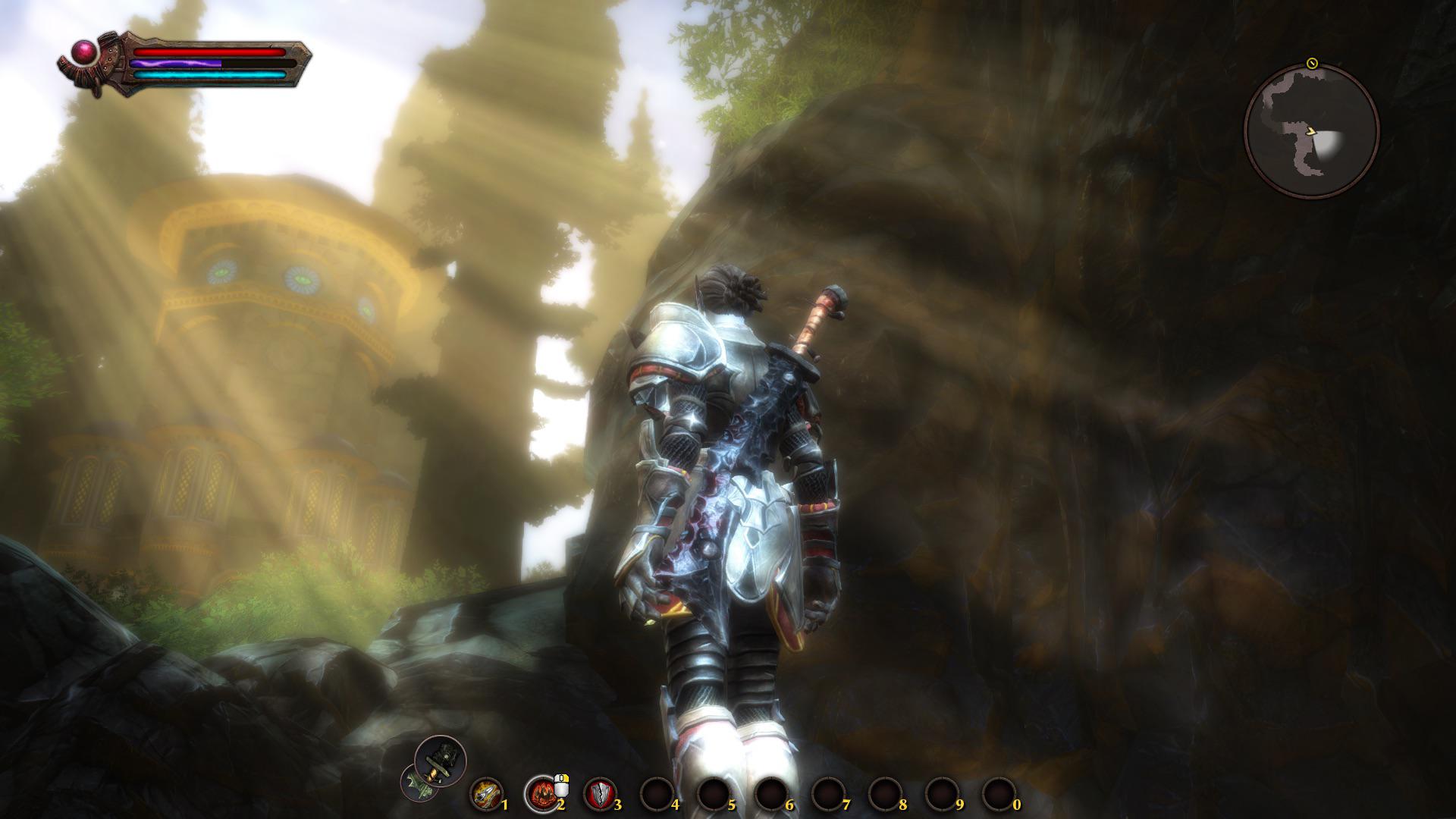 Allestar Tower can be seen from Stonecandle Mines r/kingdomsofamalur