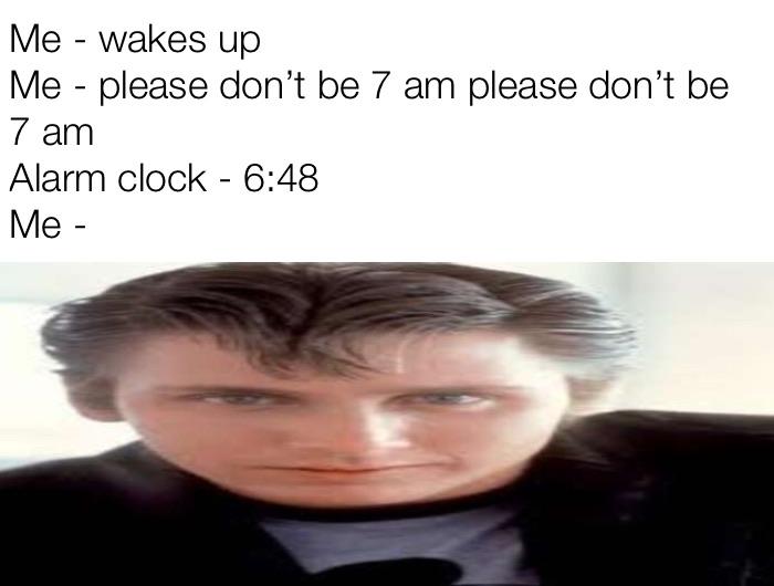 Alarm clock meme