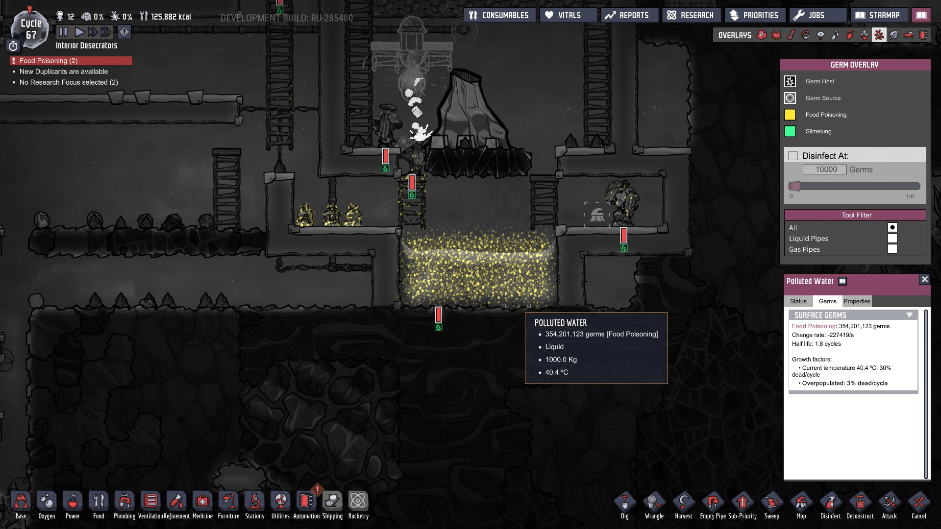 Hundreds of millions of germs in liquid. My dupes are getting sick from