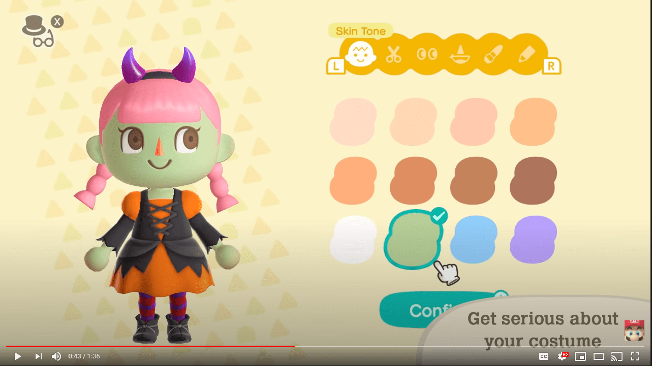 With the new green skin tone in Animal Crossing, you can finally make a