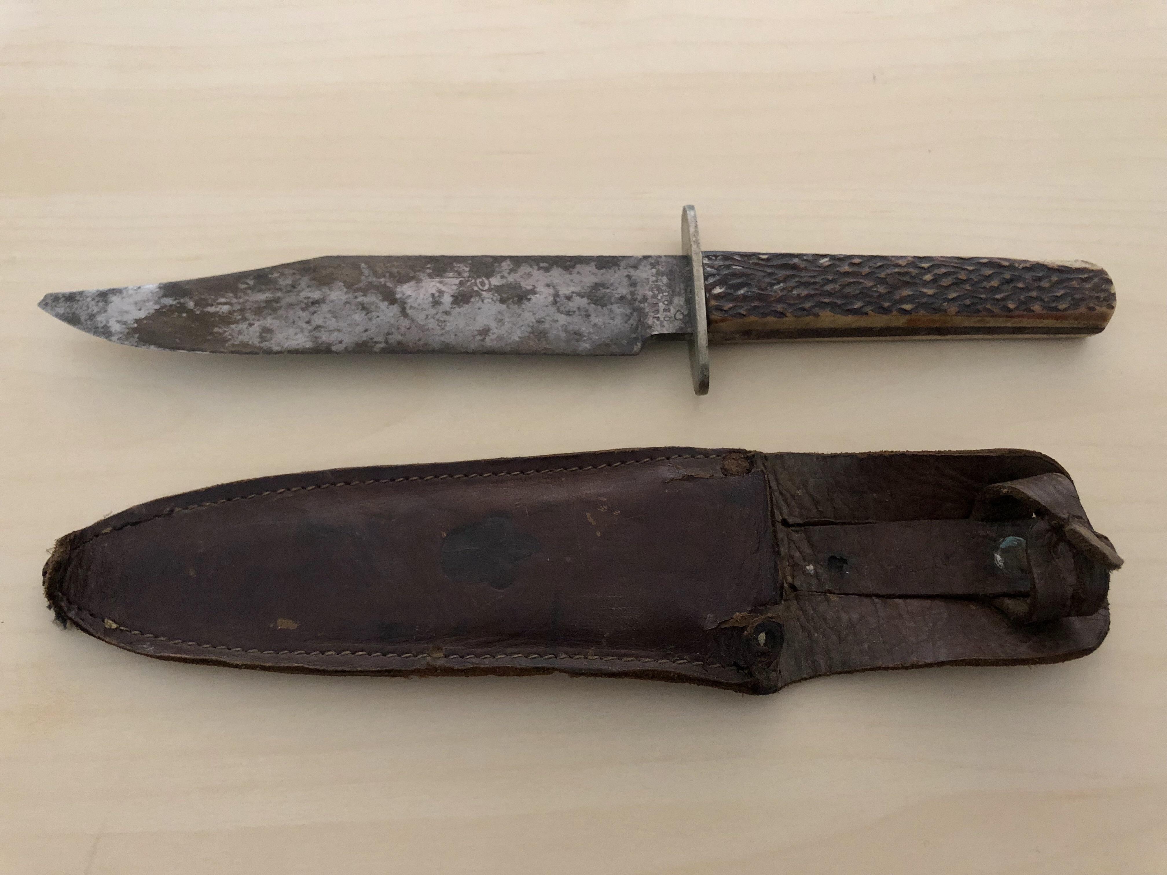 My grandfather’s old scout knife and leather sheath. Any tips on how to