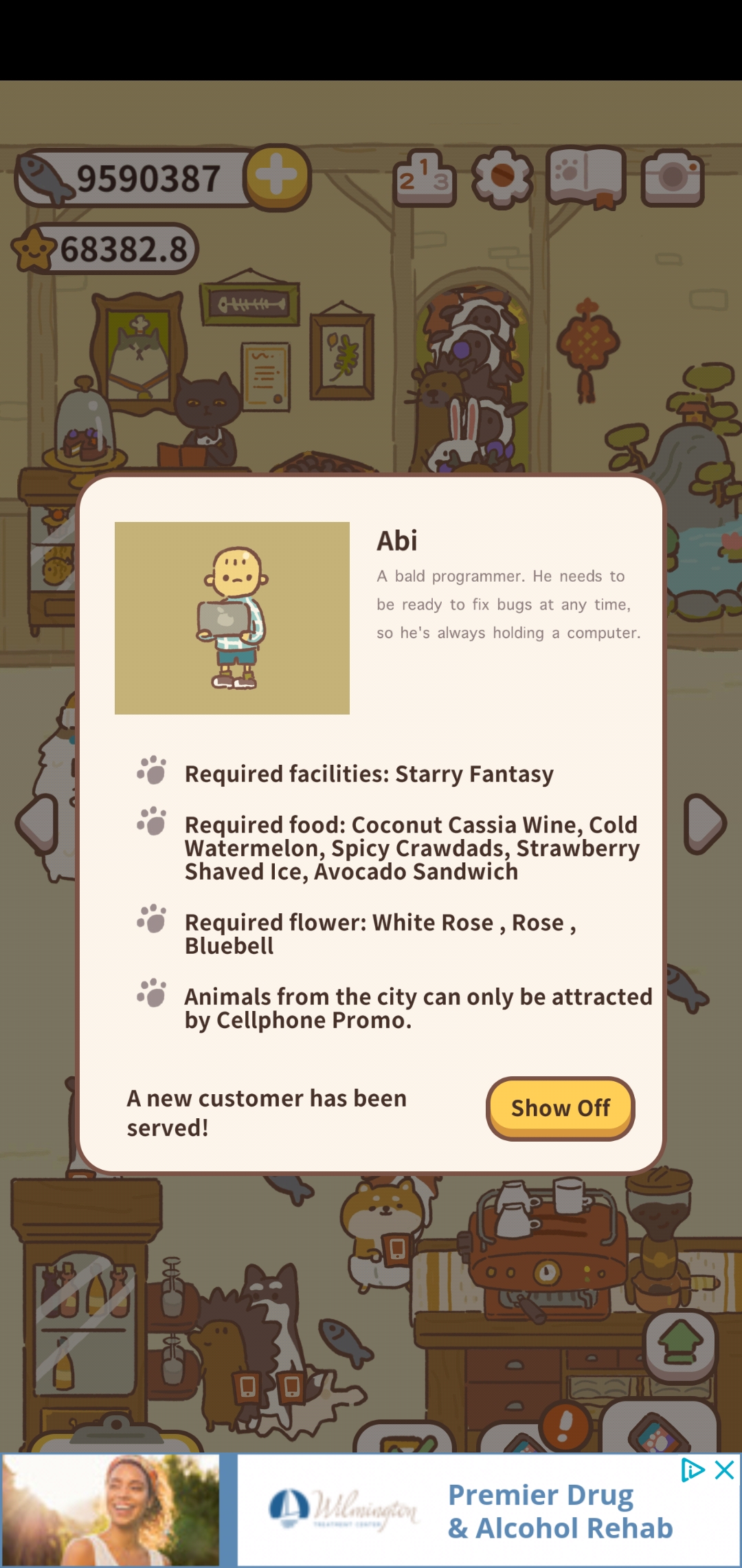 All recipe and flowerdependent customers acquired! Now for the boring facilitydependent ones