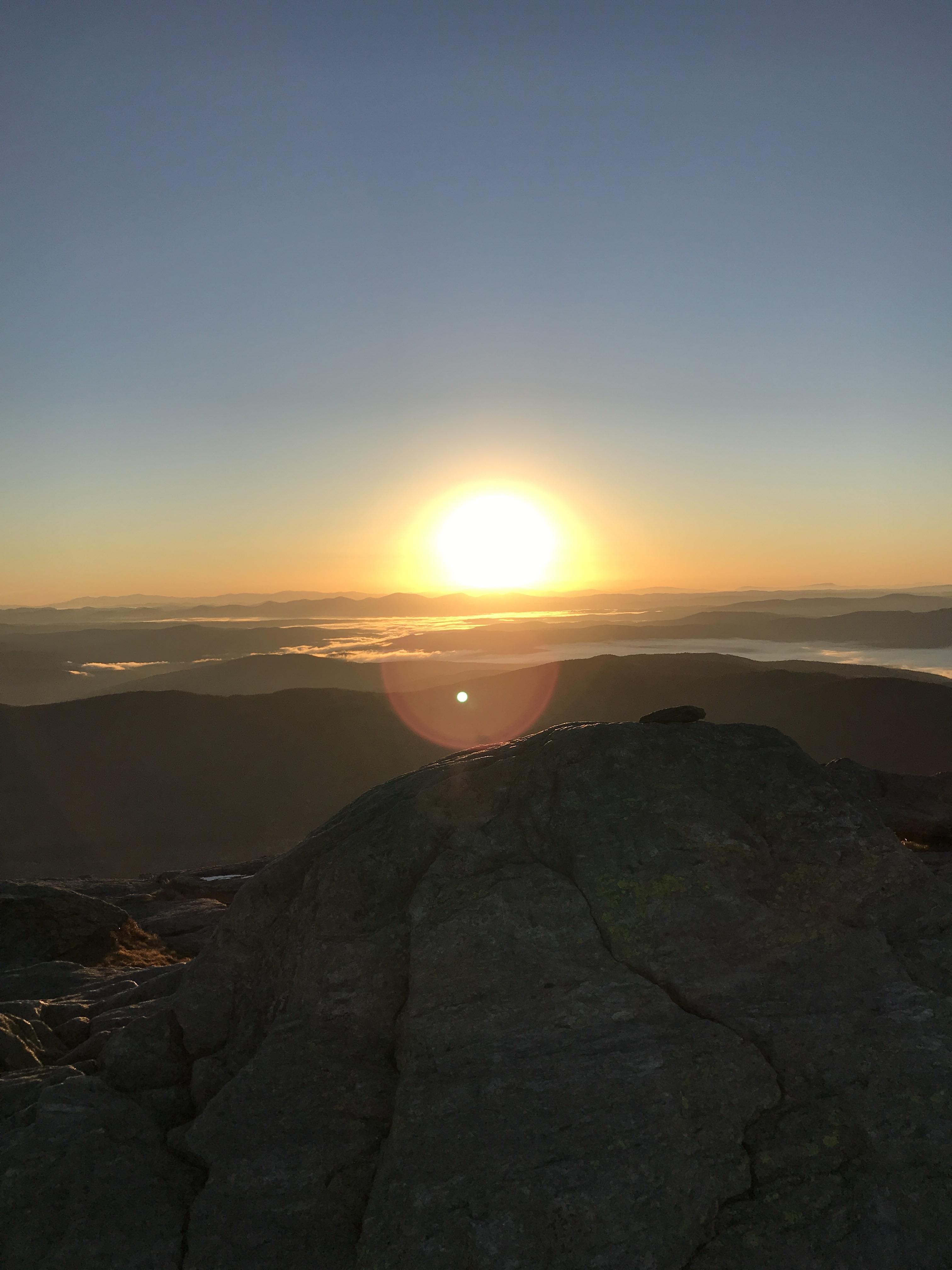 Sunrise. Camels Hump, Huntington, Vermont, USA r/hiking
