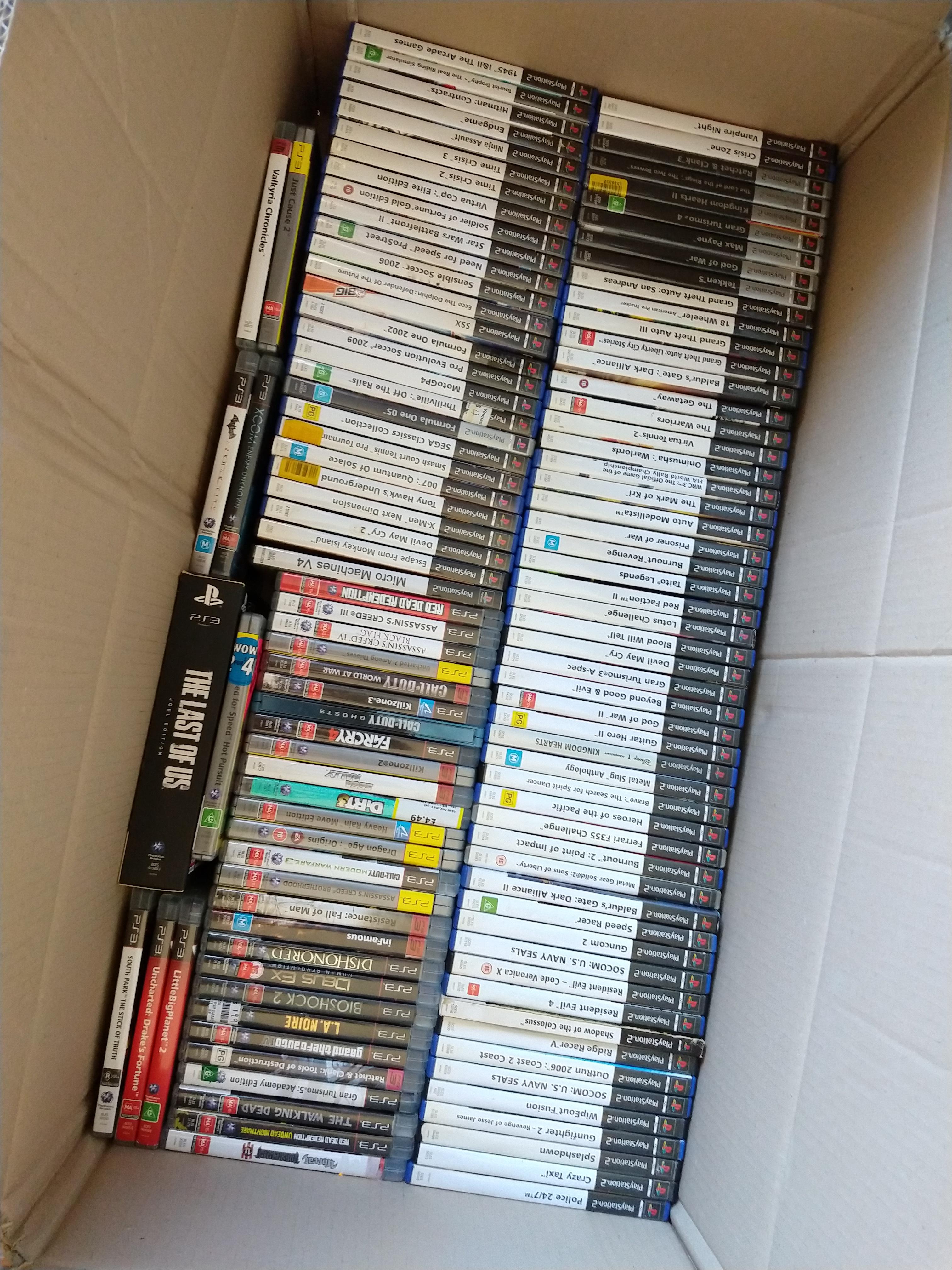 Moving house soon, starting to pack games up. Here's the PS2 and PS3