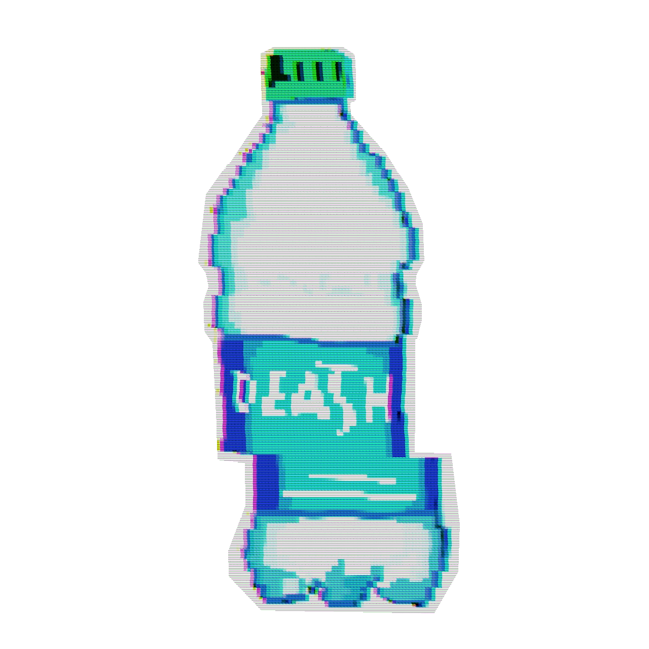 "DeaTh Water Bottle" // Dasani water bottle design by 8Bit Cotton