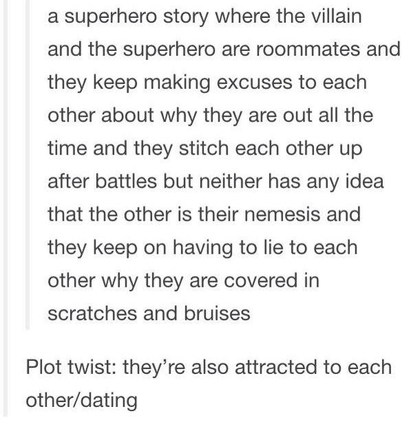 Superhero story r/tumblr