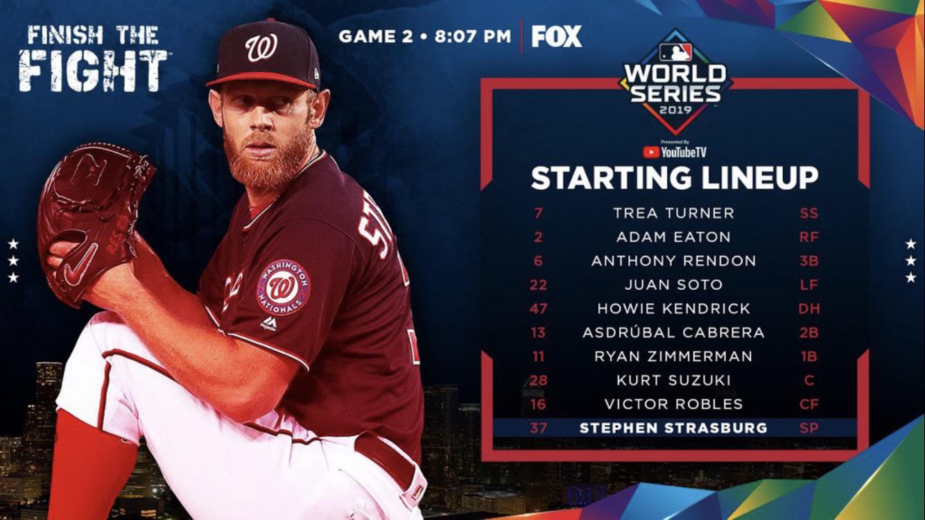 Nationals game 2 lineup r/baseball