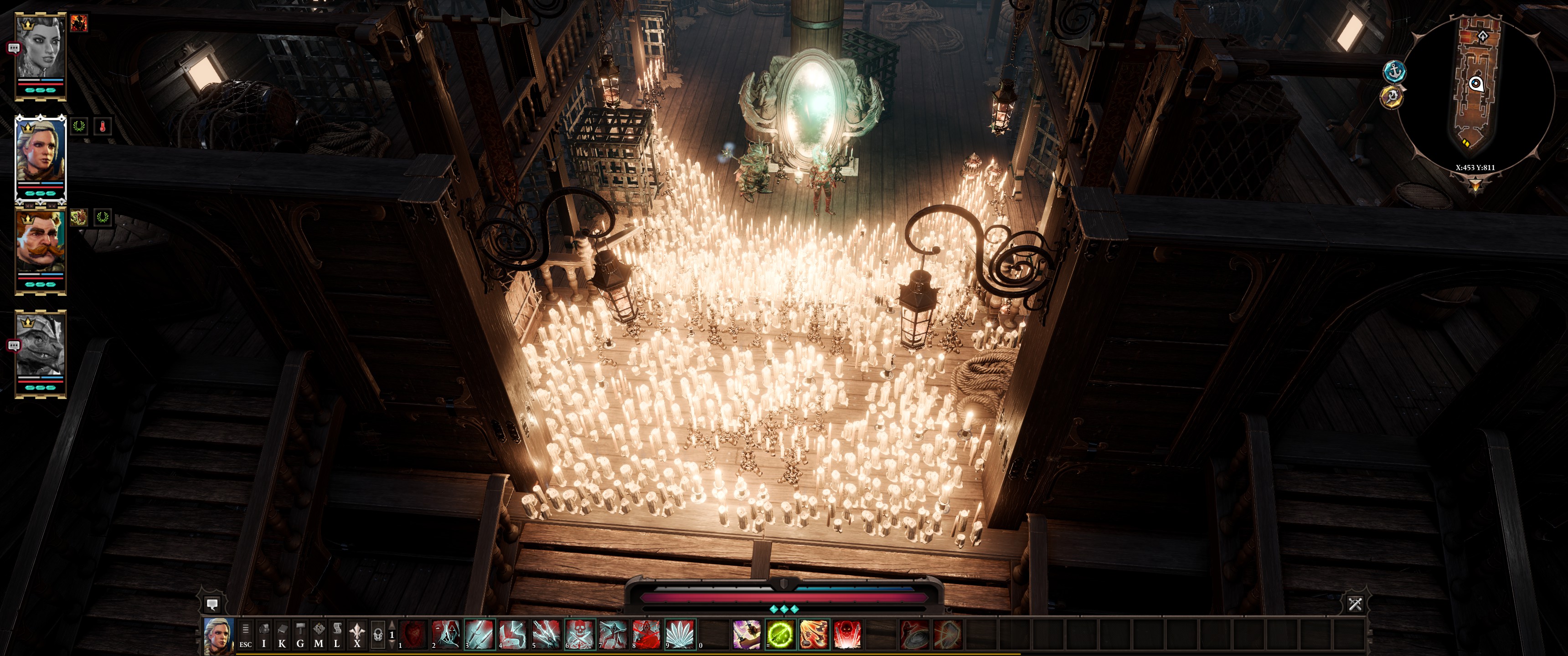 I started collecting candles in act two. This is what i had gathered by