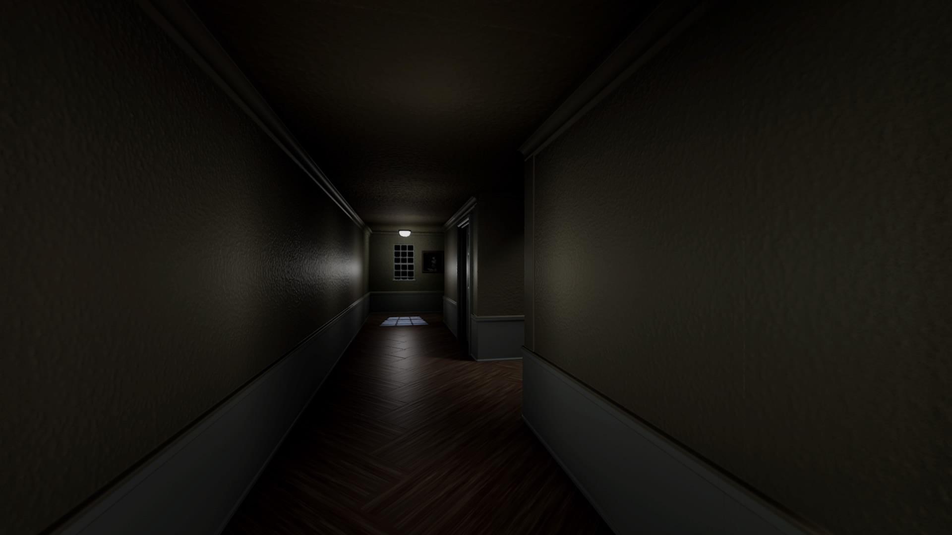 Revamped the hallway and lighting to my horror game my goal is to finish the game in 6 months