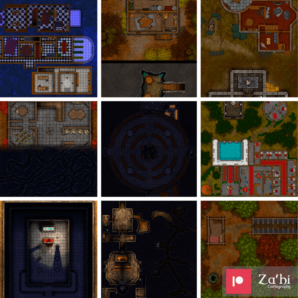 Candlekeep Mysteries Maps from Chapters 1 to 10 (Link in description