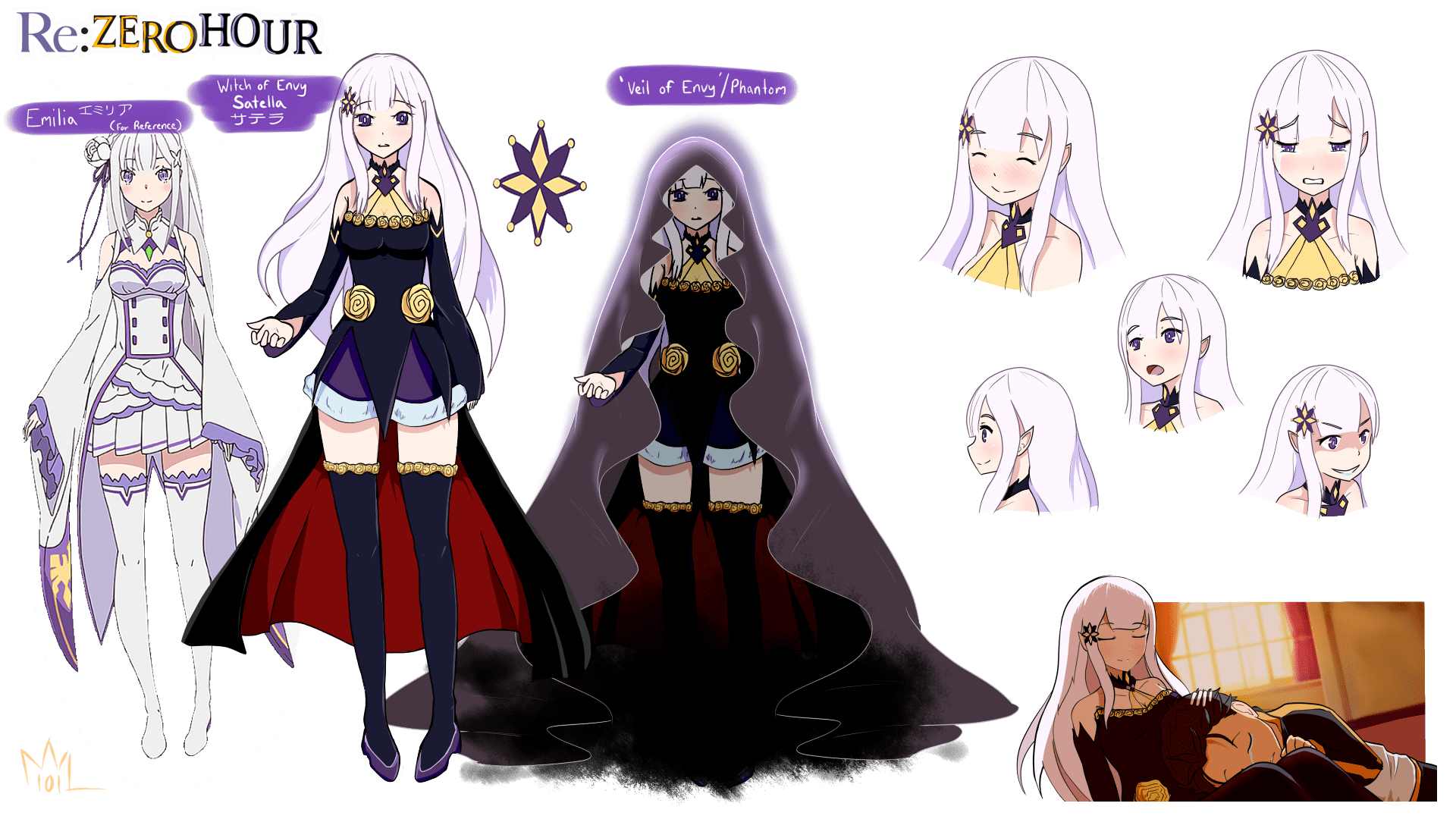 [OC] Fanmade Satella Character Sheet! (AKA Please draw more Satella for