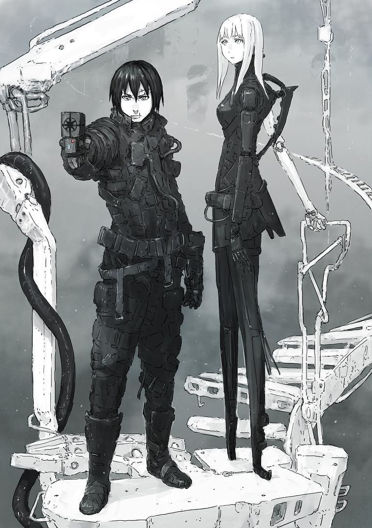 [Art] Recent Blame! illustration by Tsutomu Nihei using his new