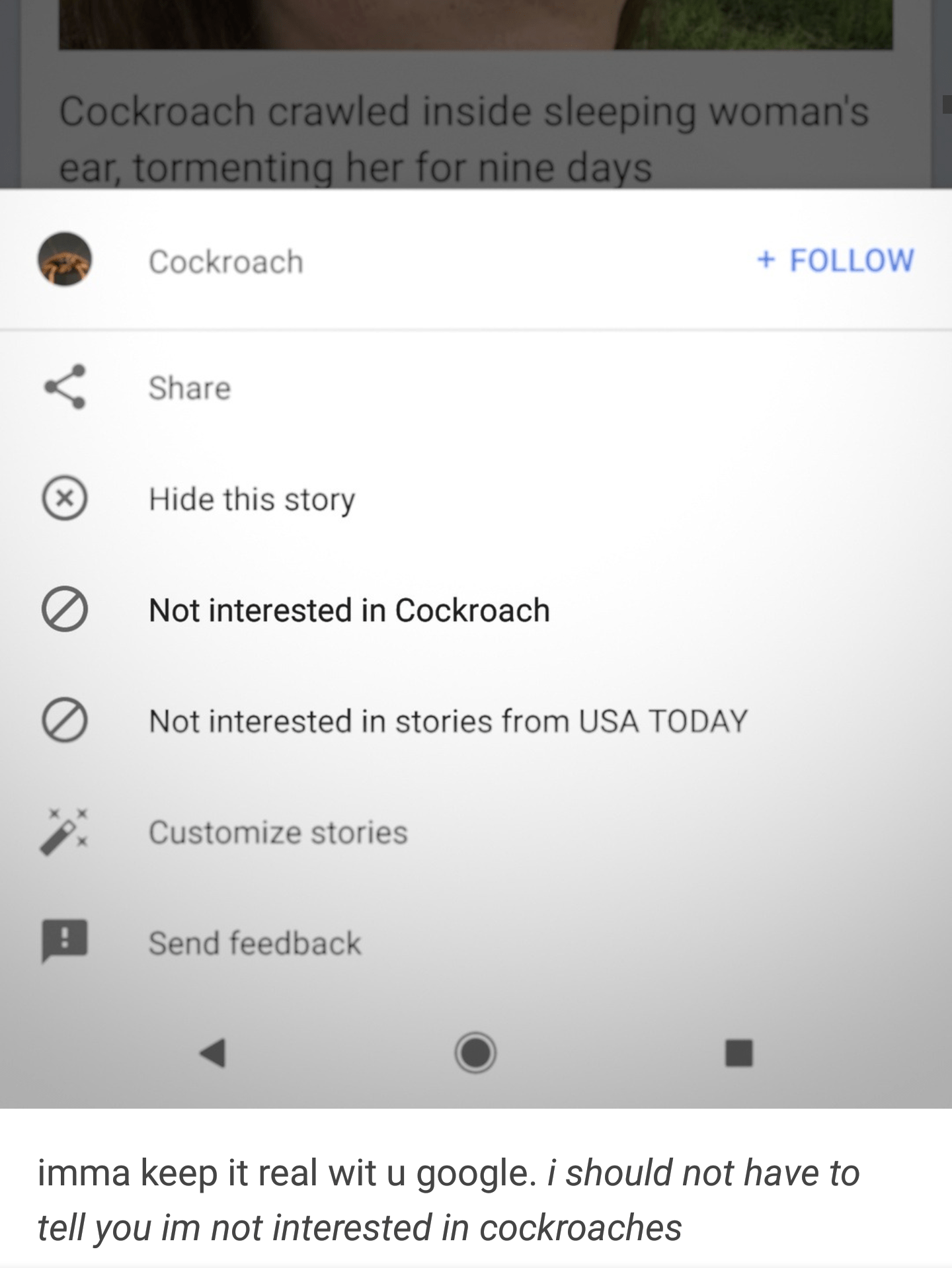 I'll have a Nope sandwich with a side of Fuck That tumblr