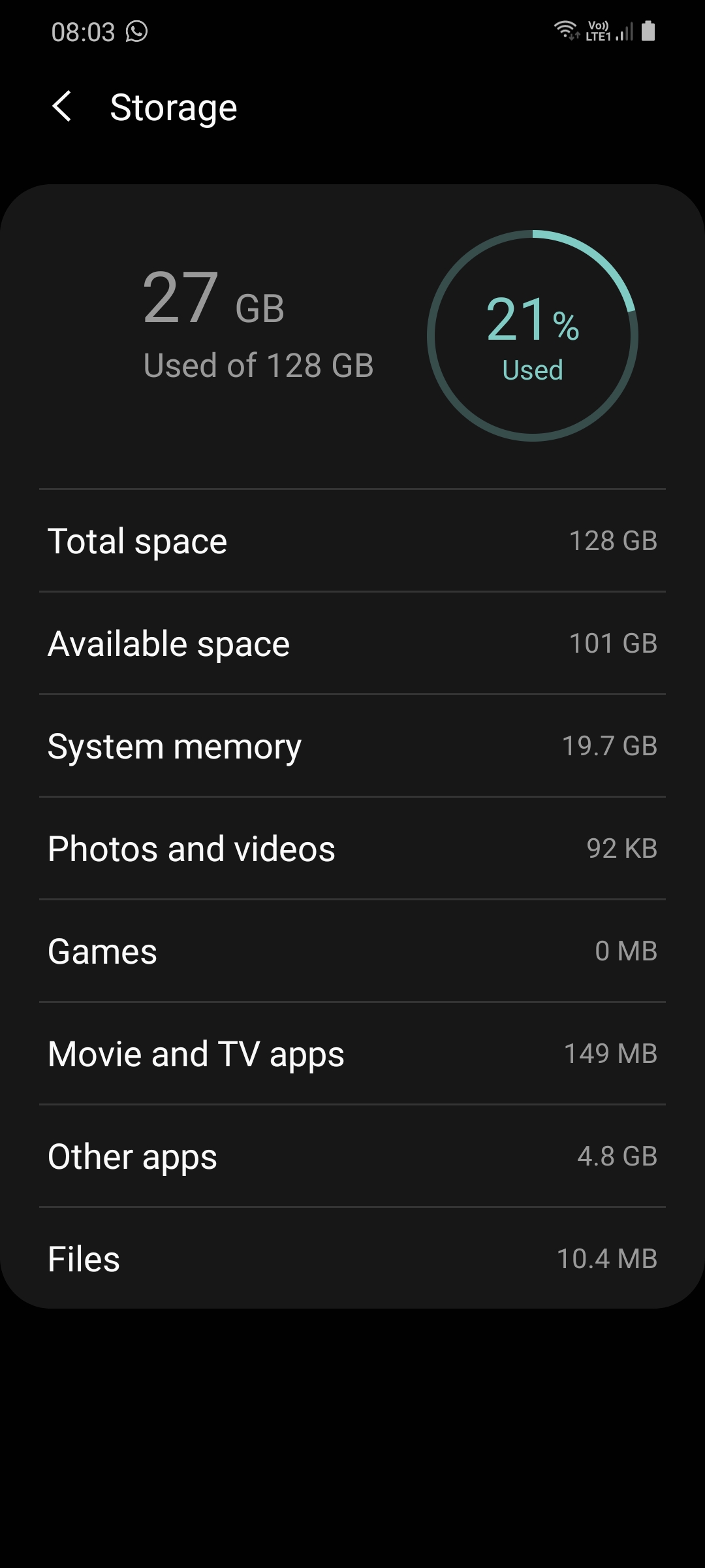 I have 3 apps installed , is this normal? Storage keeps randomly
