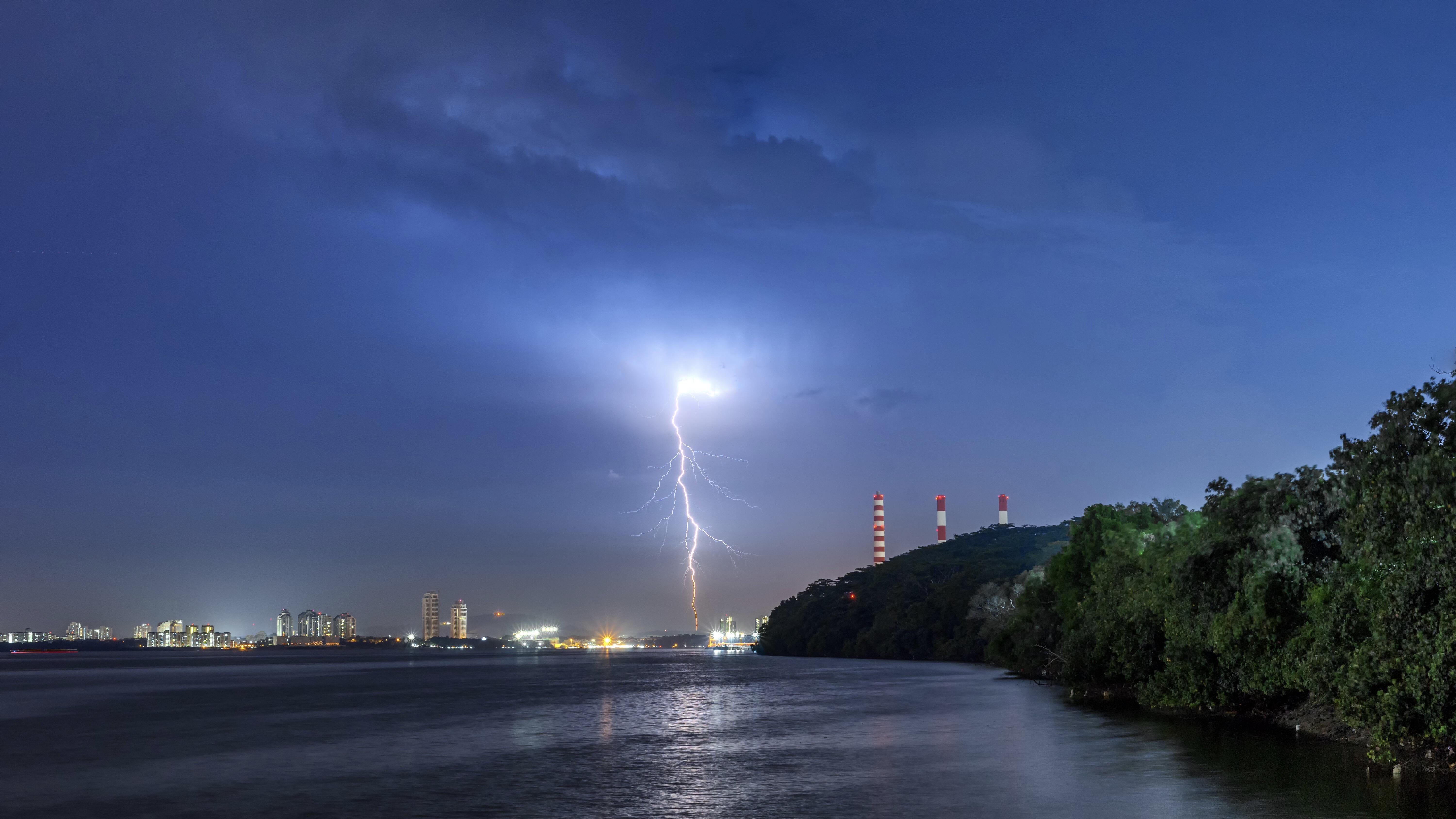 It’s lightning season. As seen from Woodlands Waterfront jetty. r
