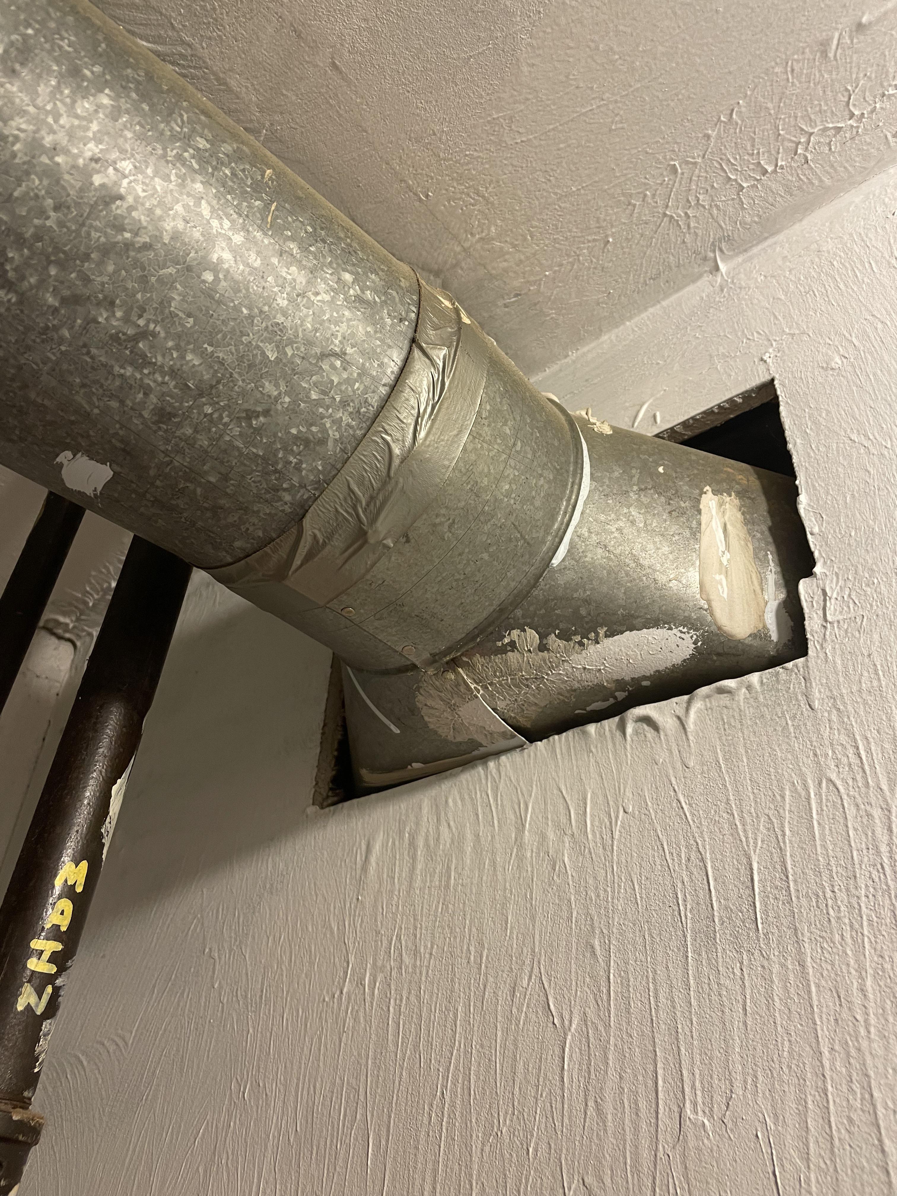 How the block this giant hole from the heating duct from mice? (more