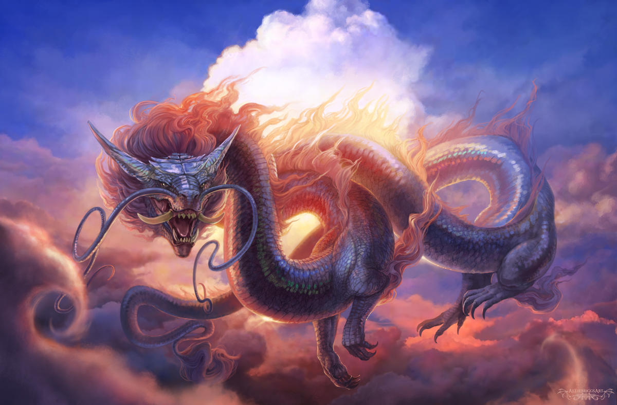 [OC] Air Elemental Dragon by AllieBriggsArt r/dragons