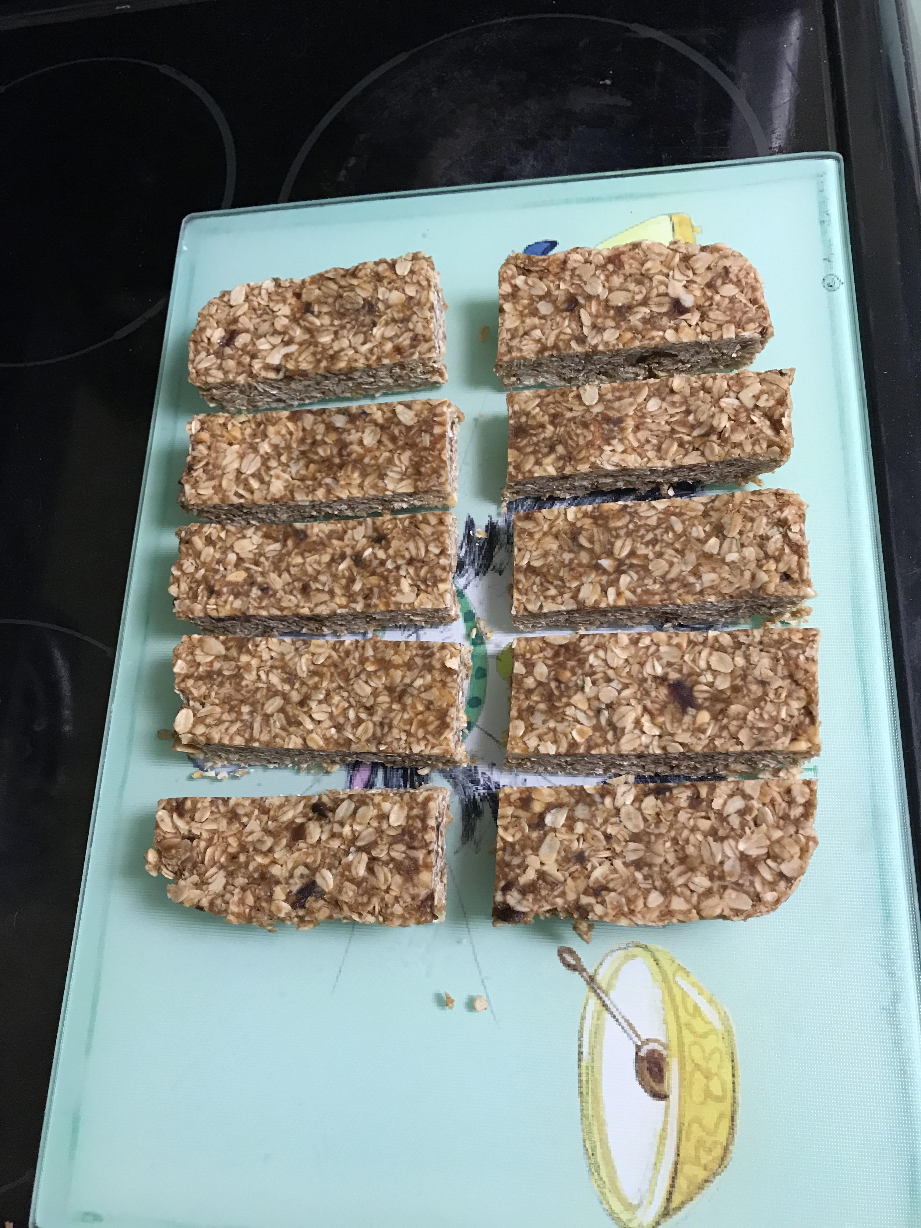 I made breakfast granola bars! r/vegetarian