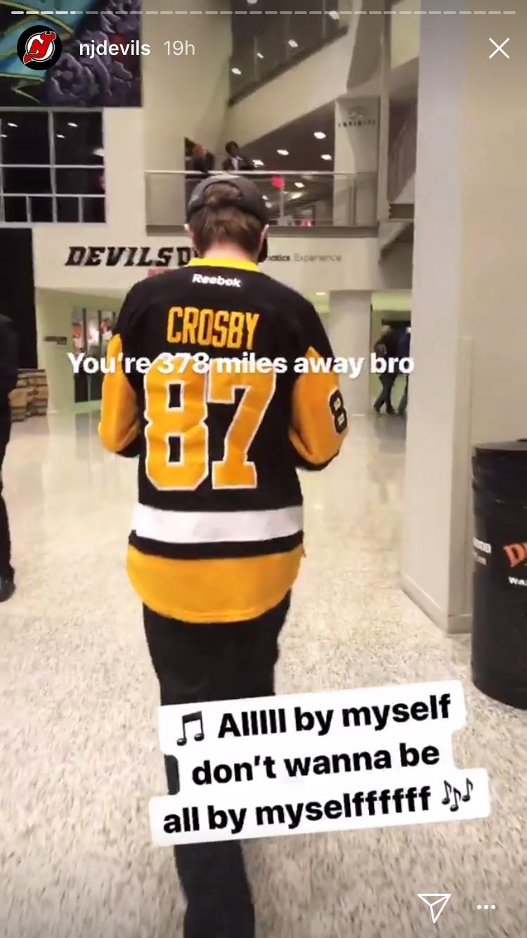 Not a big snapface fan but the IG story was great too last night. devils