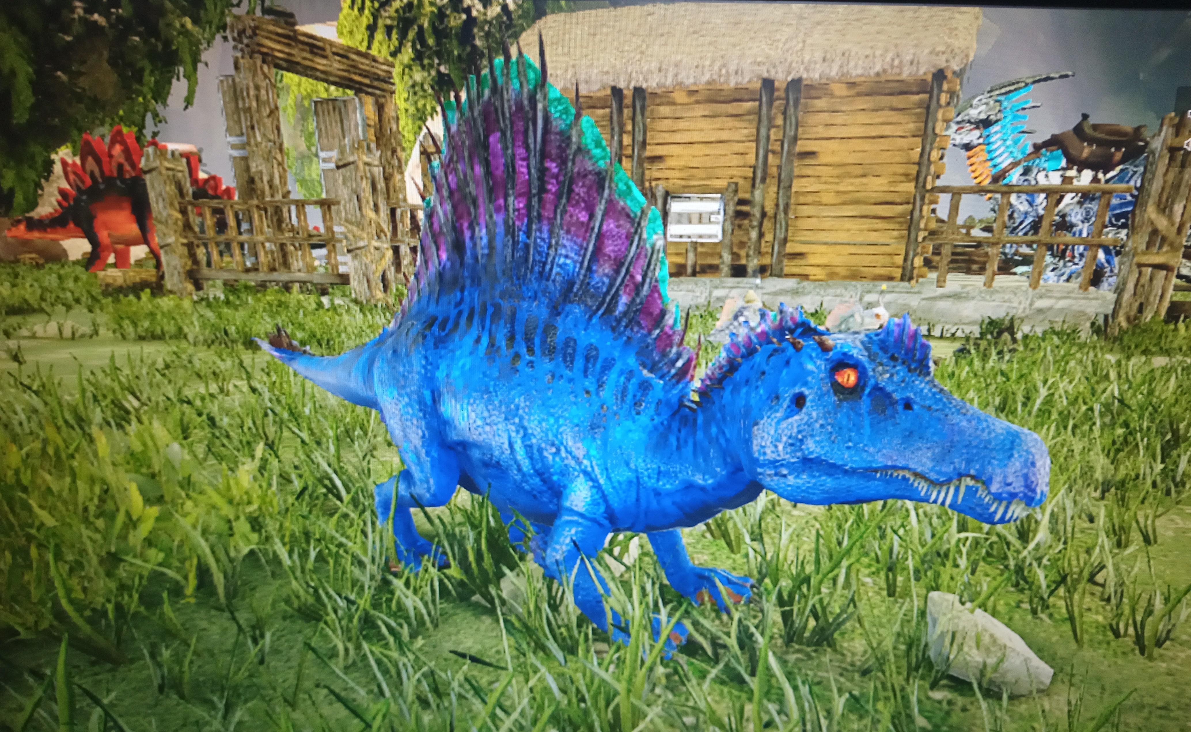 New spino with a few colour mutations. Same ark I did the painting on