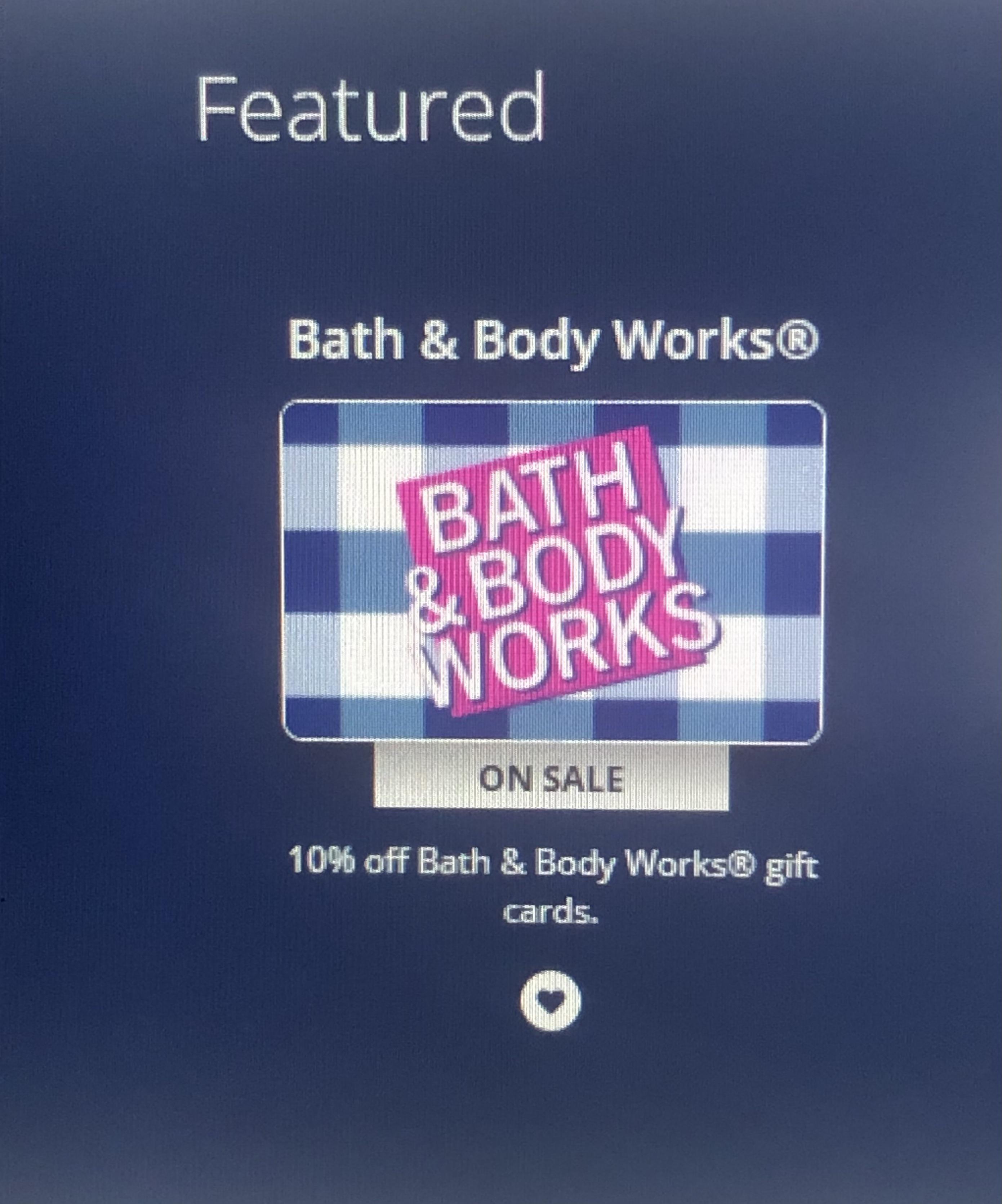 Gift cards up to 100 are 10 off through Chase Freedom cash back! Also