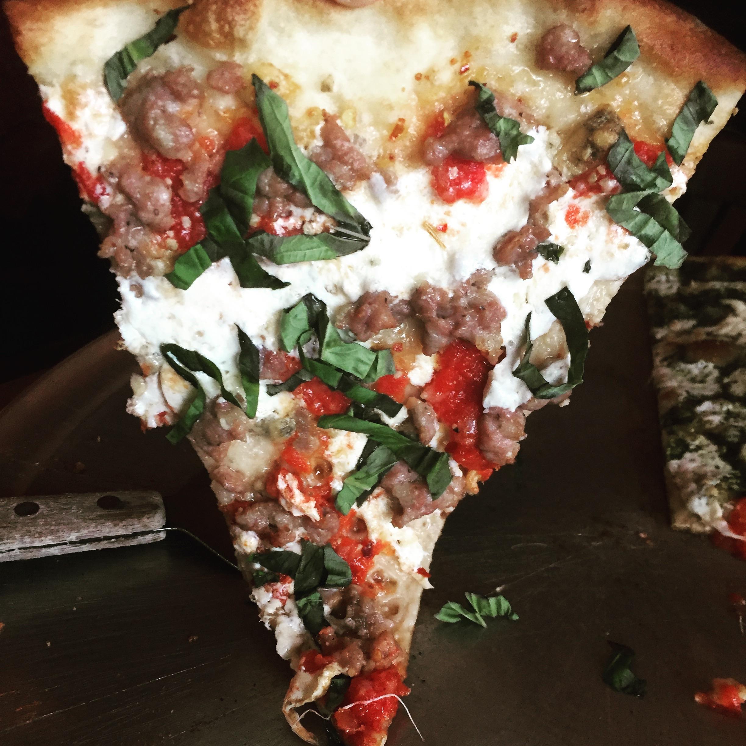 Piccante pizza slice from Campania in NYC r/pics