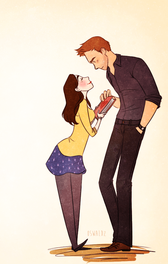 Sharing some cute Jeff/Annie fanart! (by oswaldz)