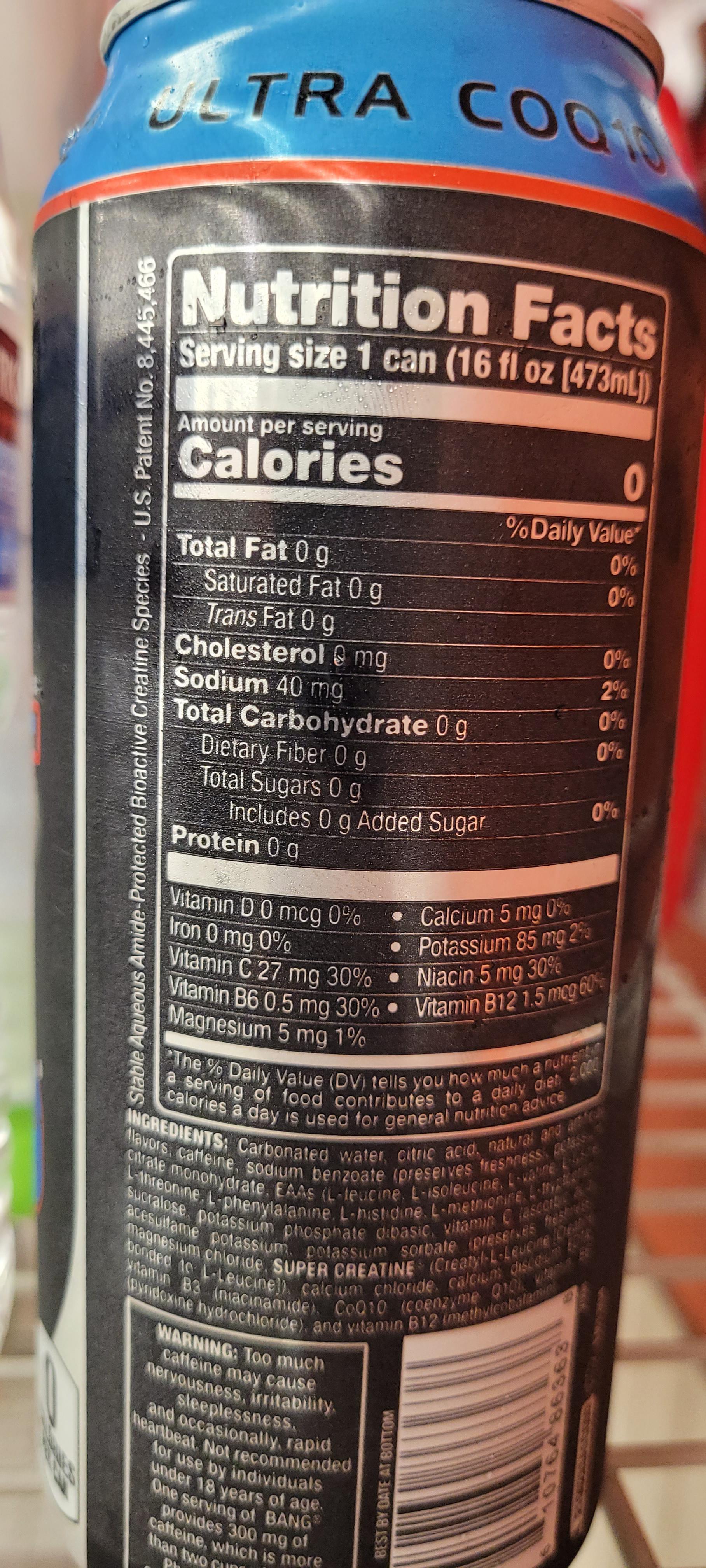 Does Bang energy drinks break you're fast? r/intermittentfasting