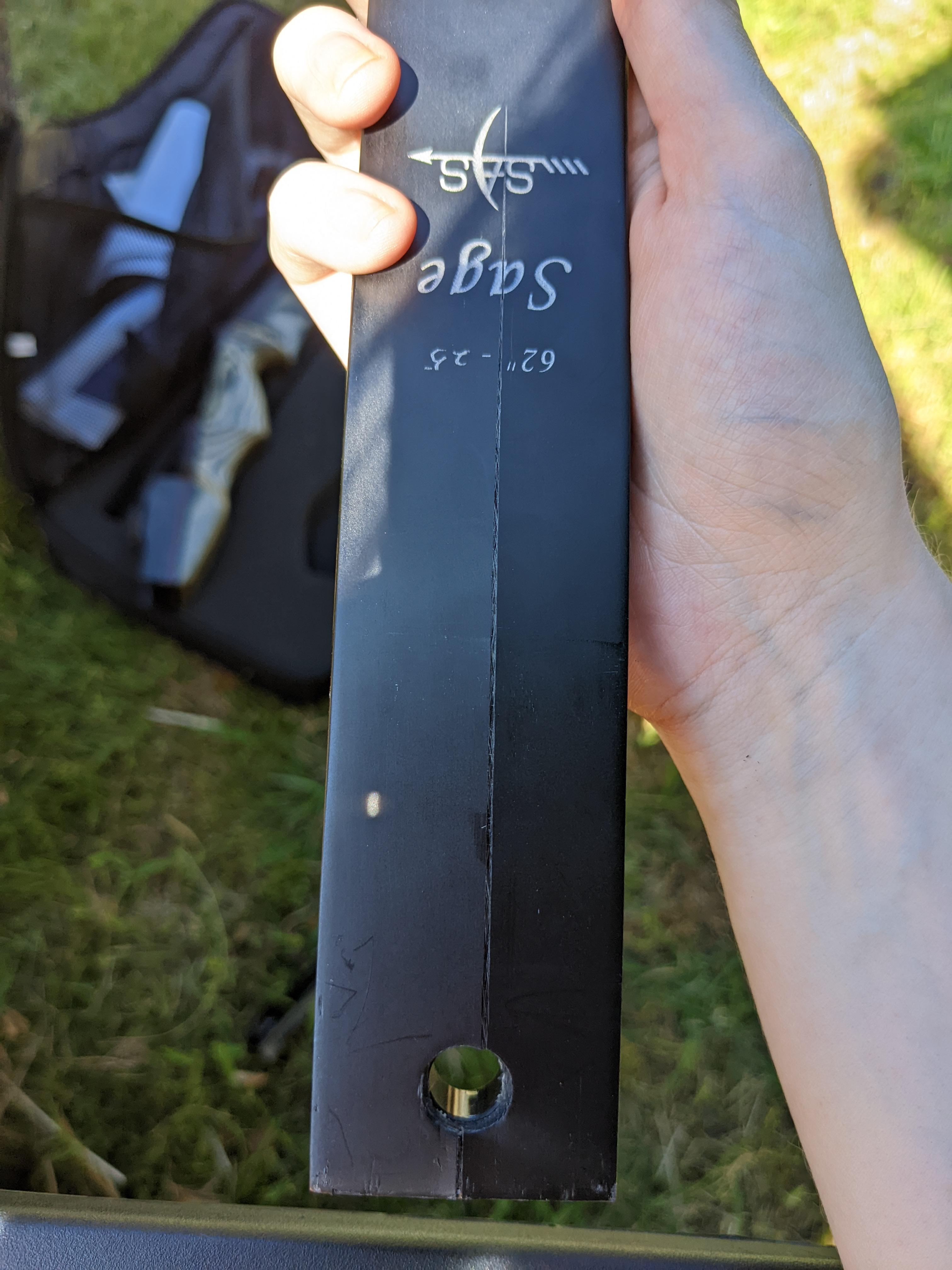 Faulty bow? Limb cracked after one use r/Archery