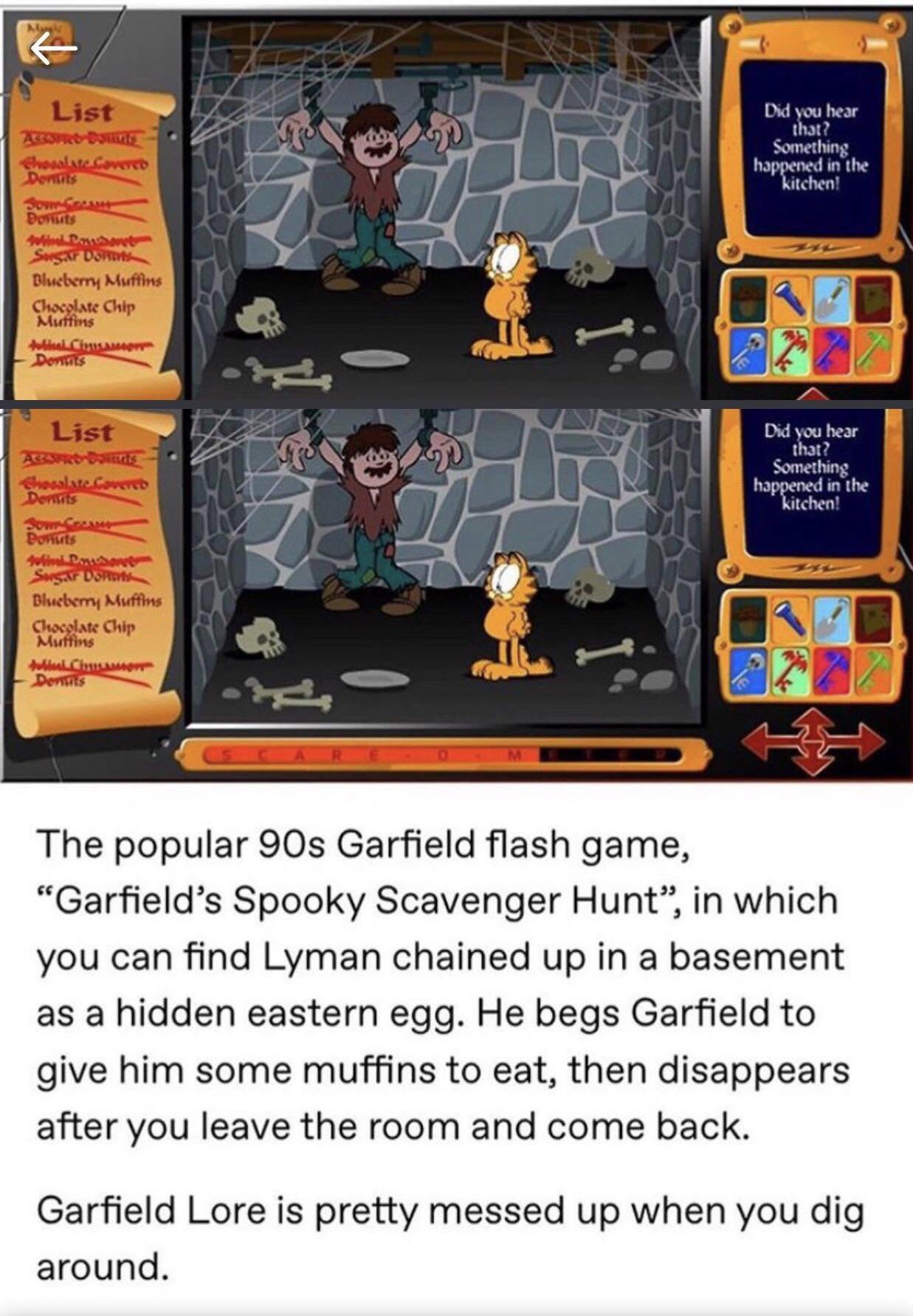 So that's what happened to Lyman caw caw garfield