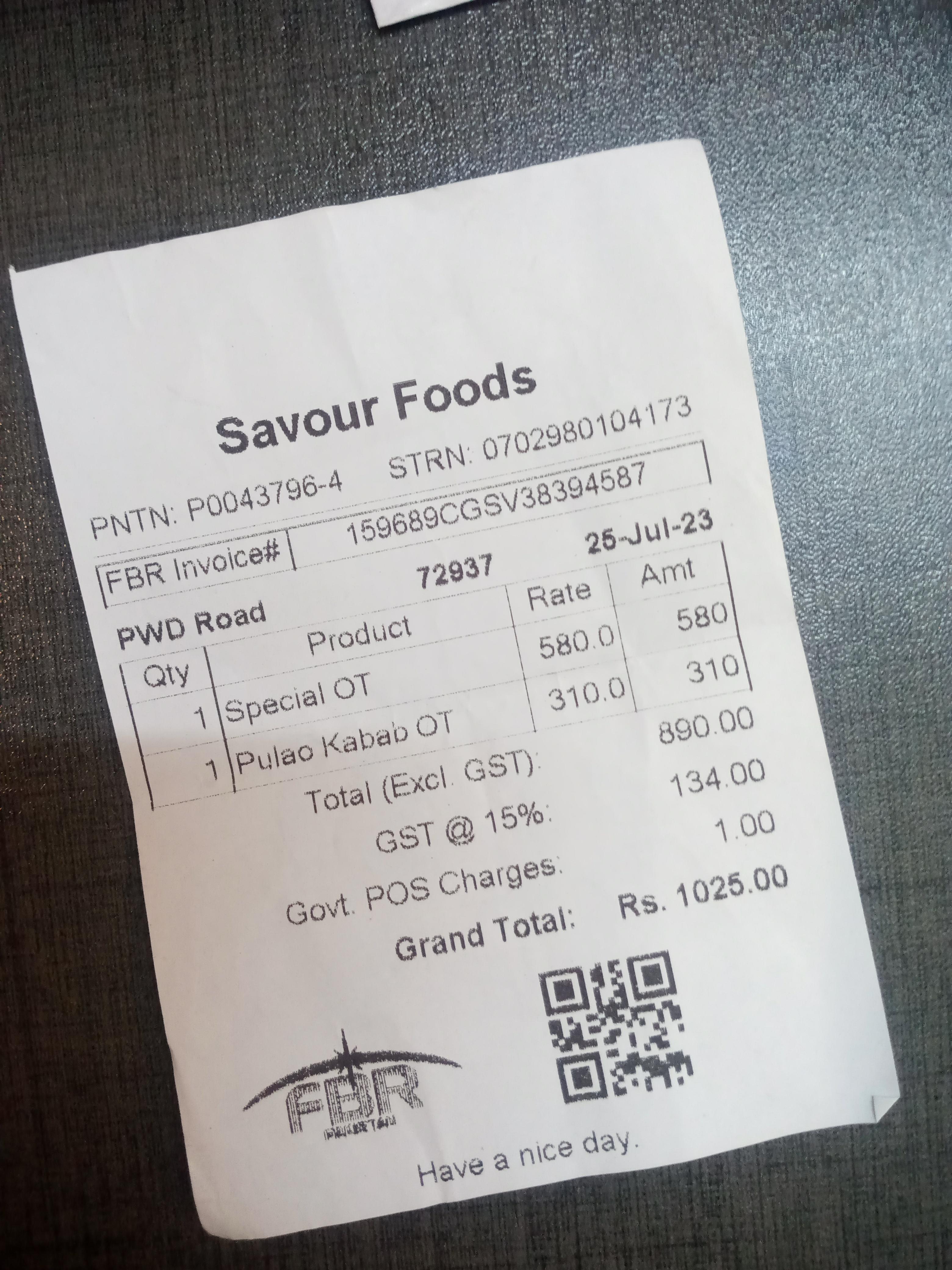 Savour Food at PWD Islamabad. Please see my comment! r/islamabad