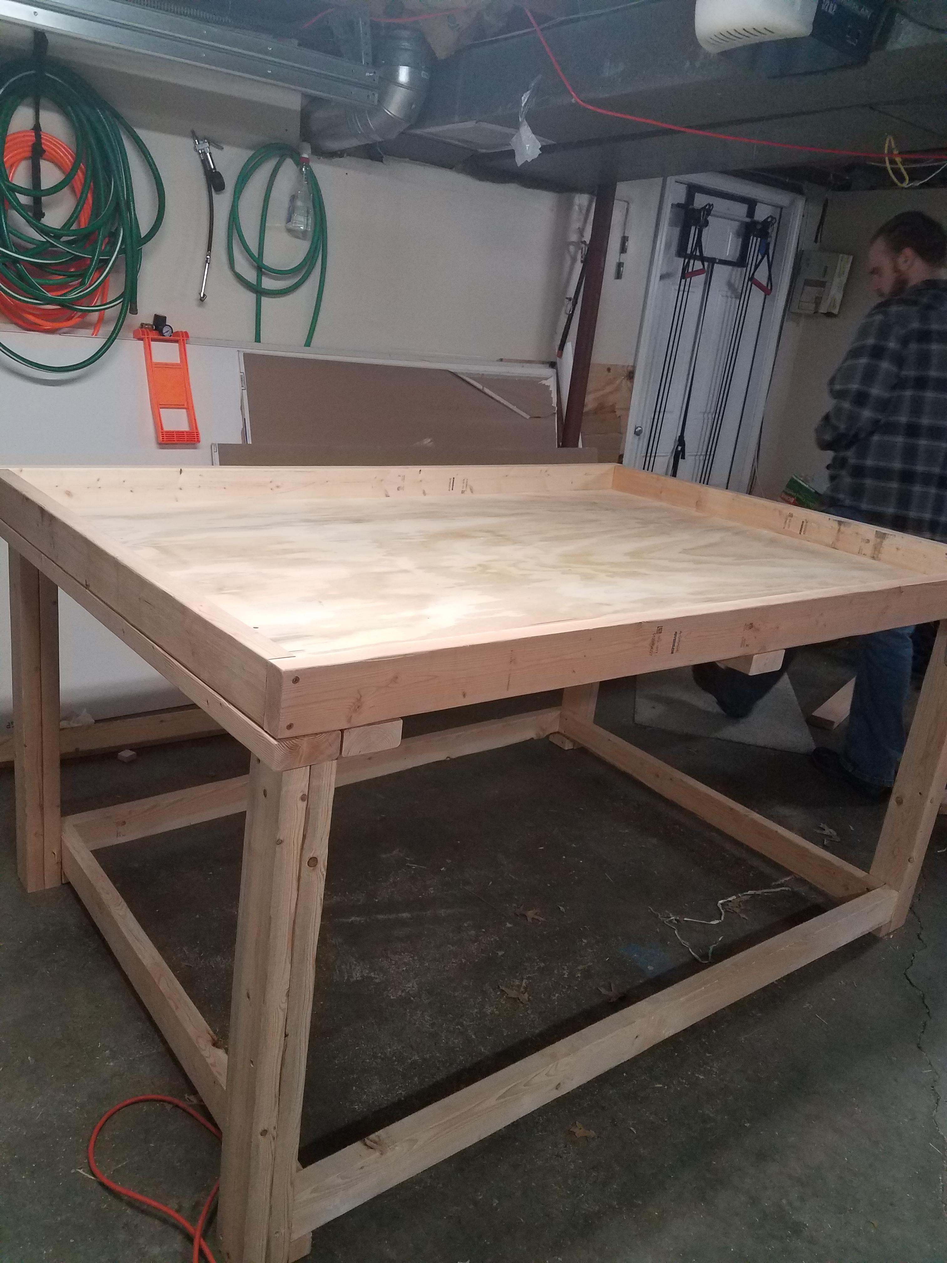 ME Hey Dave, I've got a 6x4 piece of wood. Can you bolt some 2x4s to